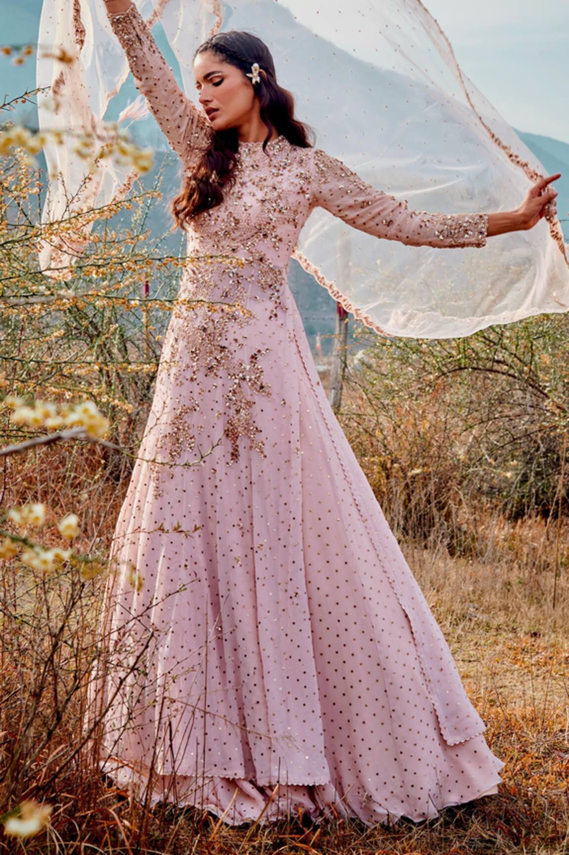 Dolly J Farzah Kurta Lehenga Set
