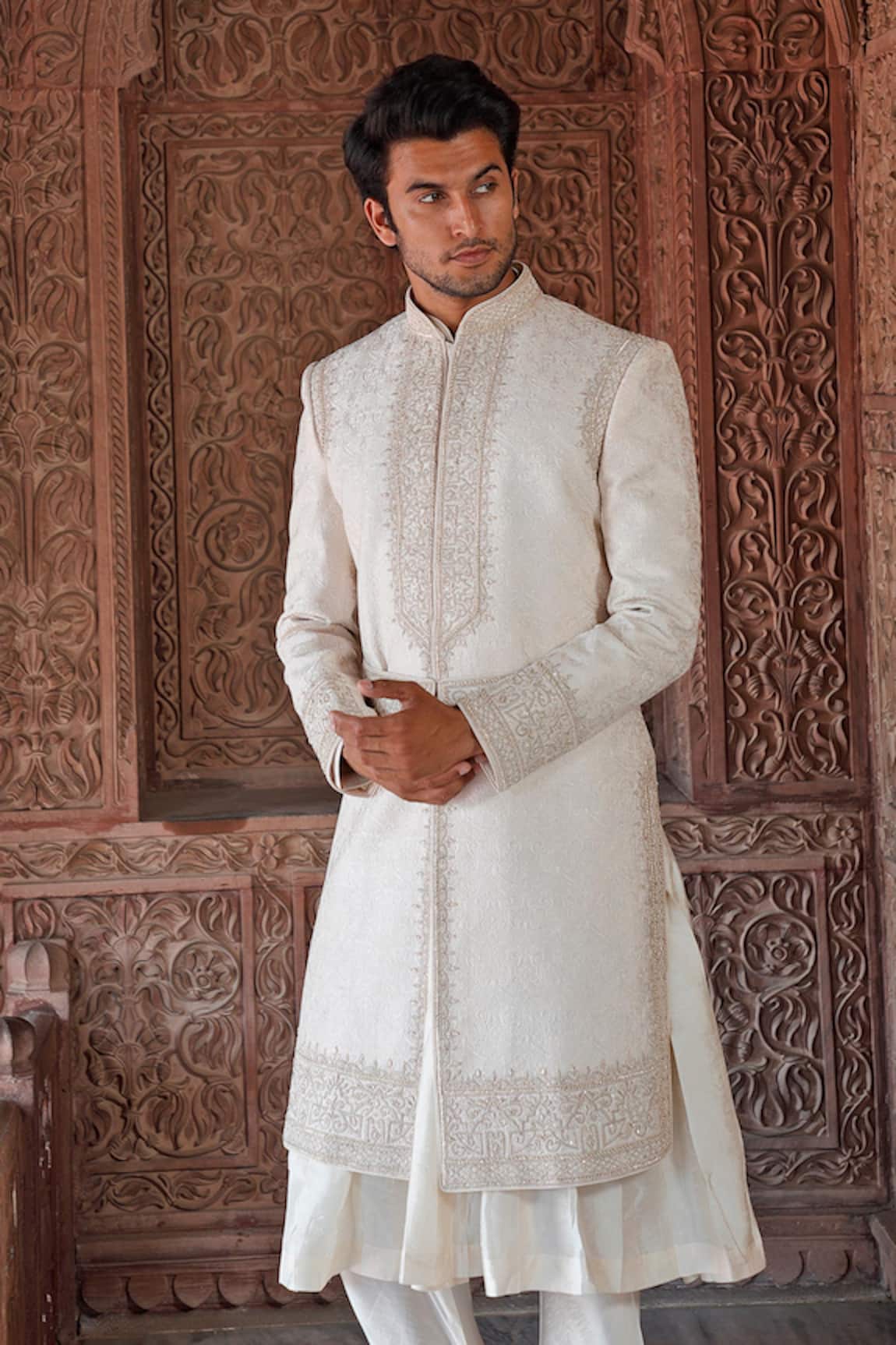 Vanshik Embroidered Sherwani Set
