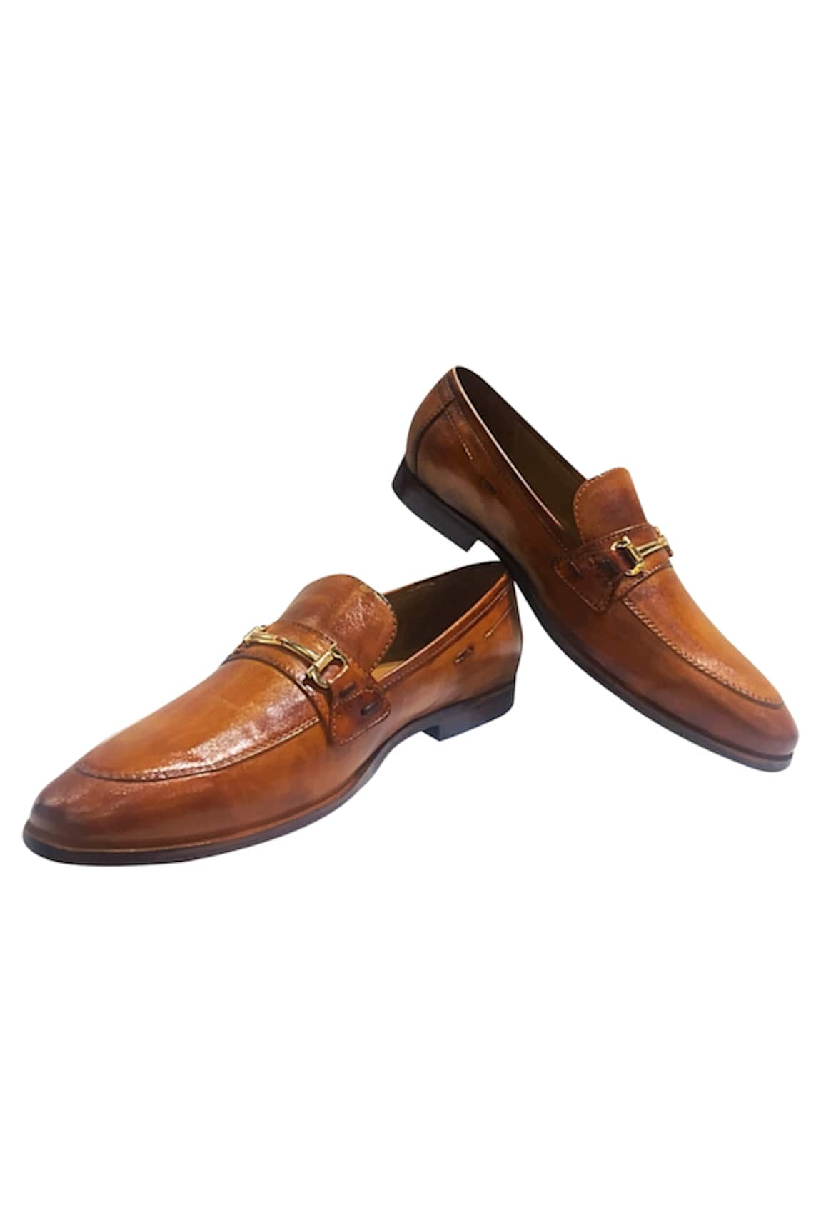 Artimen Horsebit Block Heel Loafers