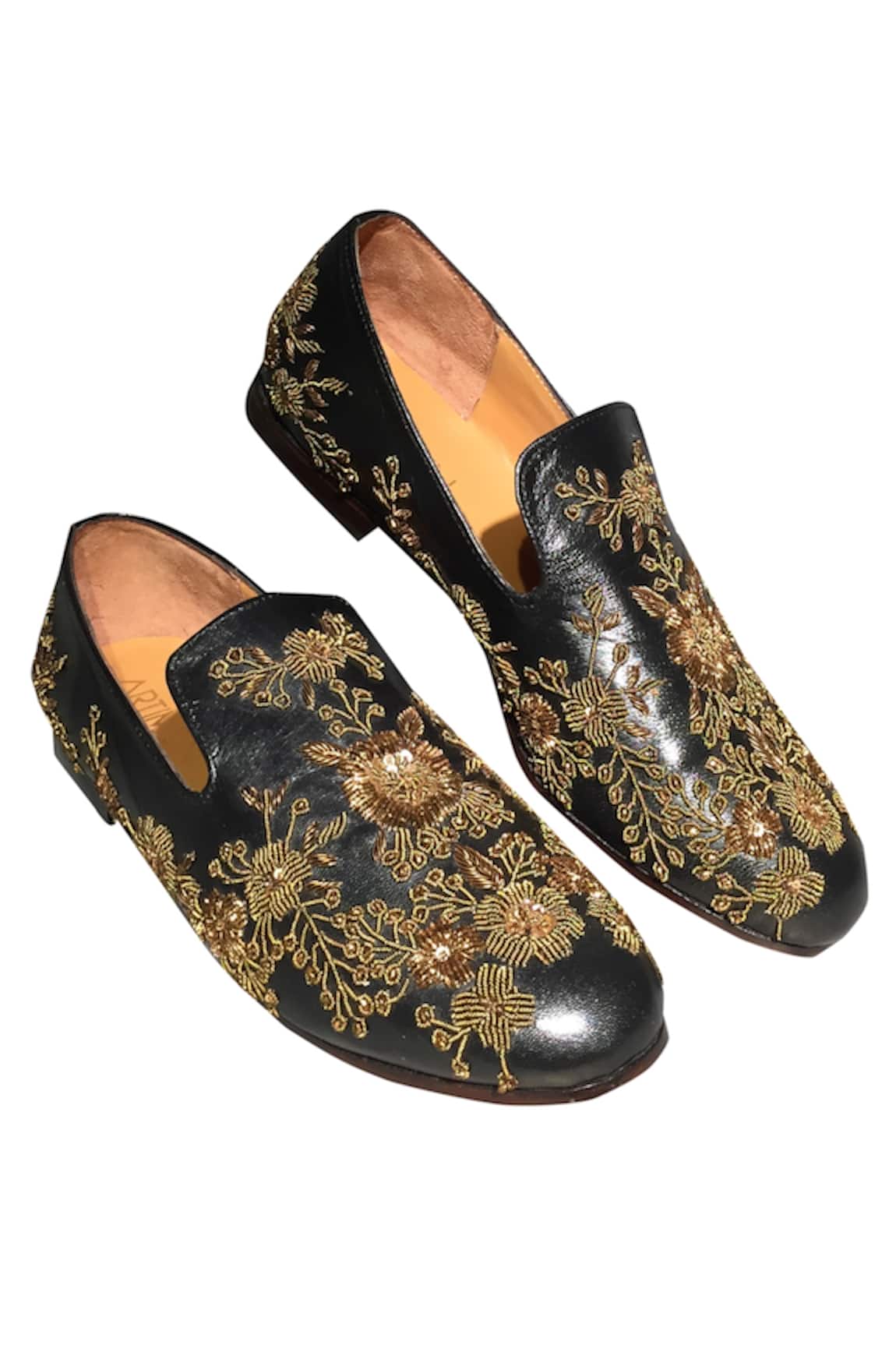 Artimen Zari Embroidered Loafers