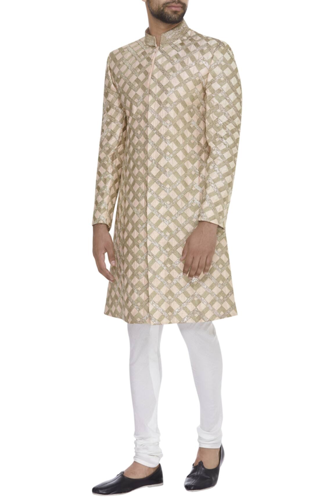 SVA by Sonam & Paras Modi Pitta Embroidered Sherwani Set 