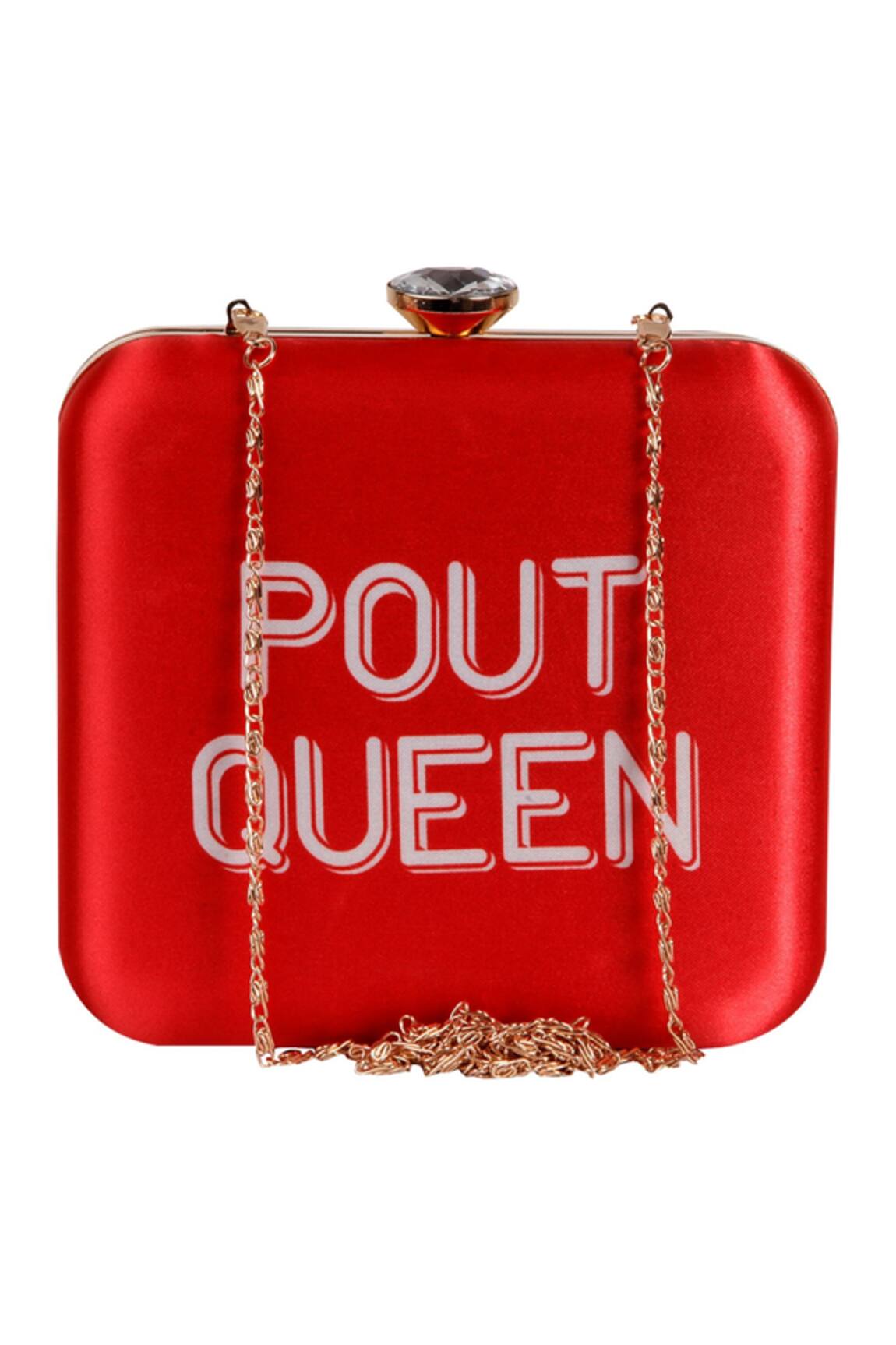 Puneet Gupta Pout Queen Print Clutch