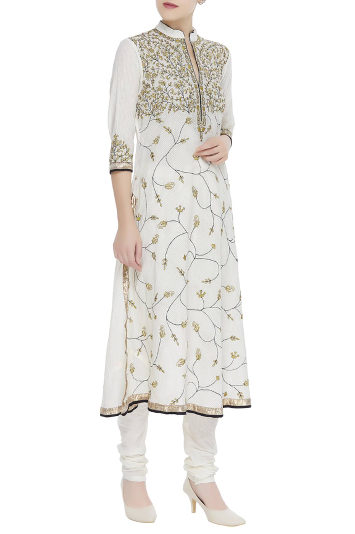 Nazar By Indu Embroidered Long Kurta 
