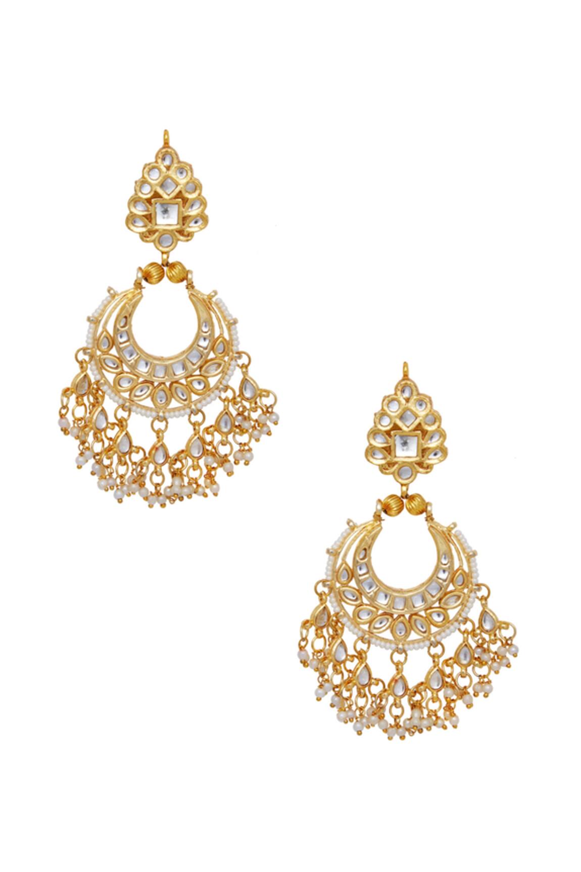 Just Shradha's Kundan Jadau Chandbalis