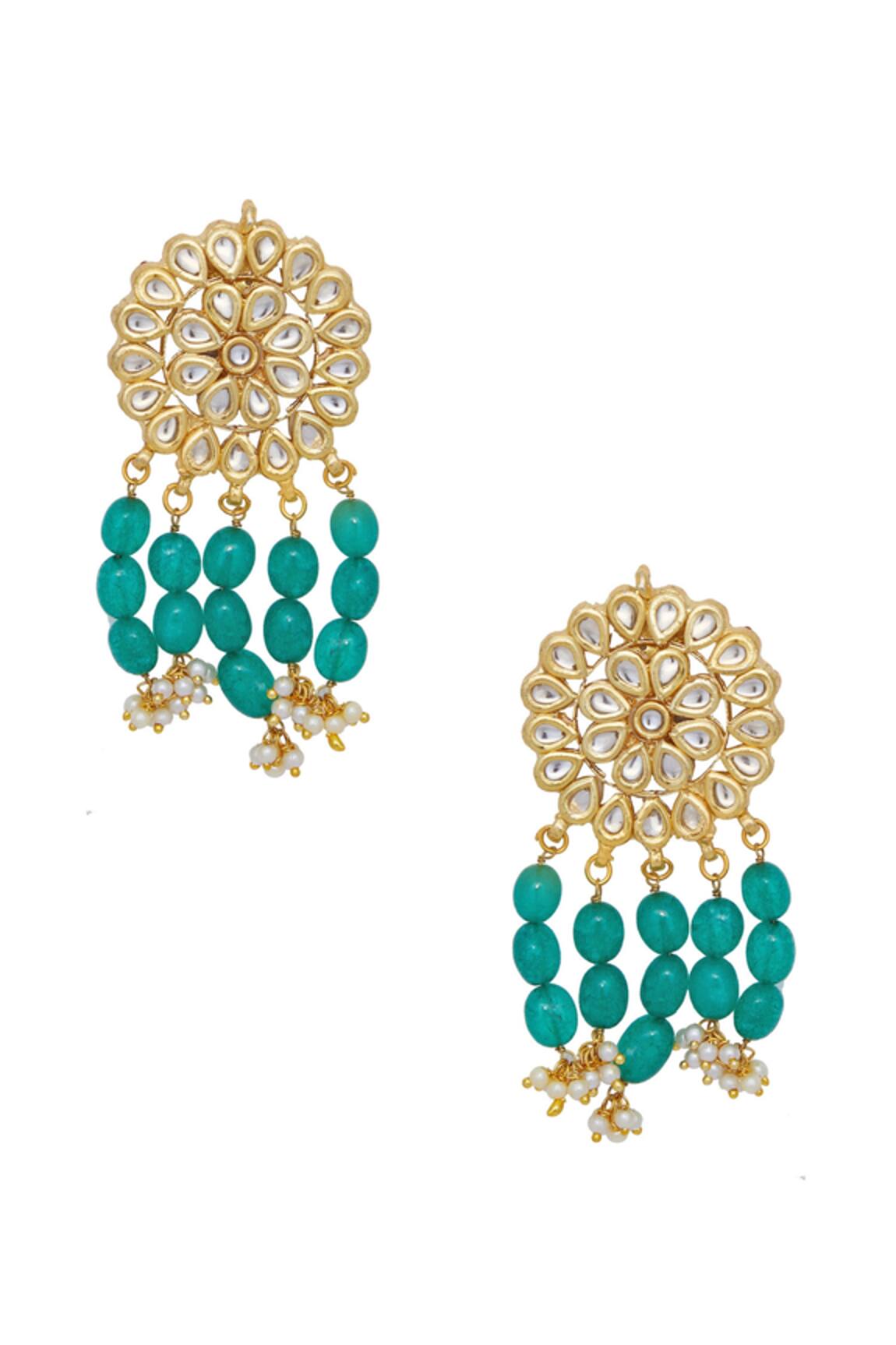 Just Shradhas Kundan Dangler Earrings
