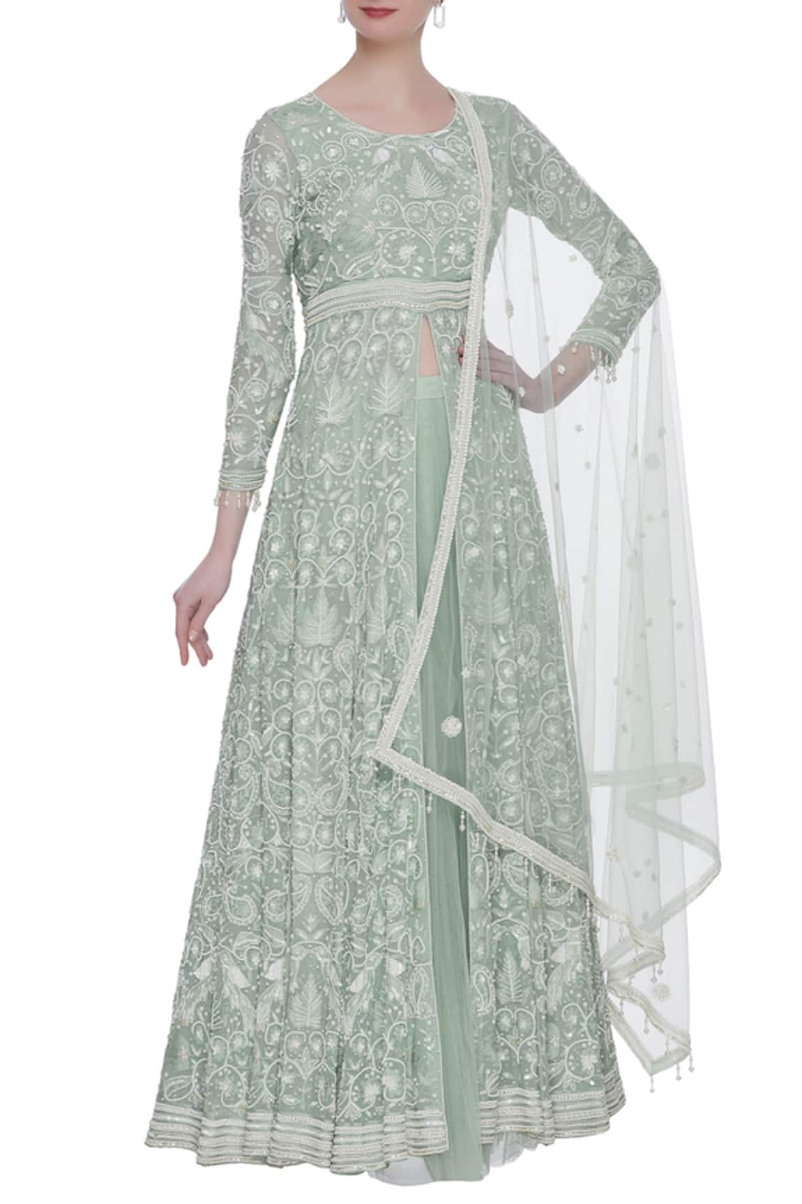 Mahima Batra Embroidered Anarkali & Skirt Set