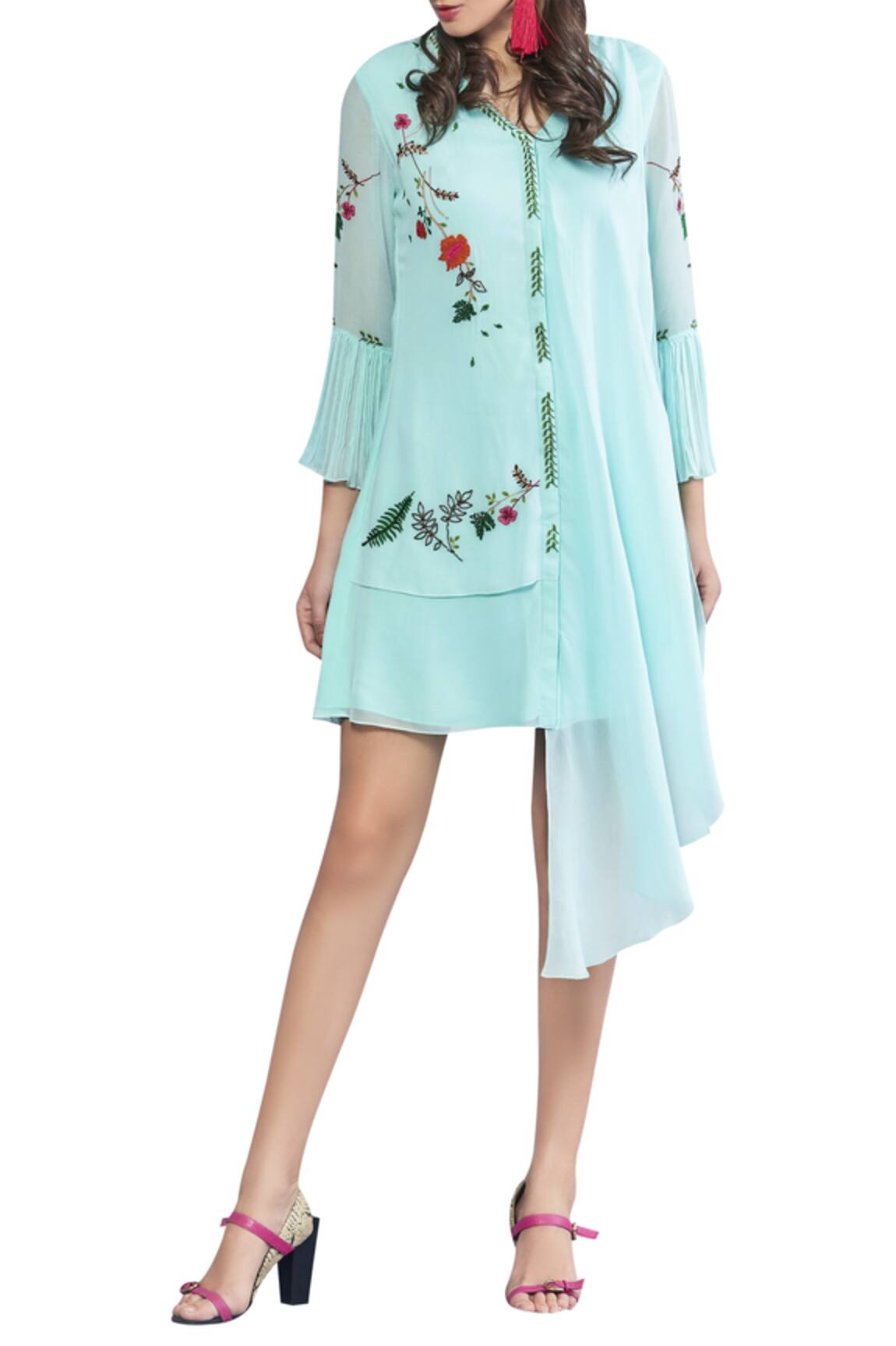 Limerick By Abirr N' Nanki tunic dress with attached drape