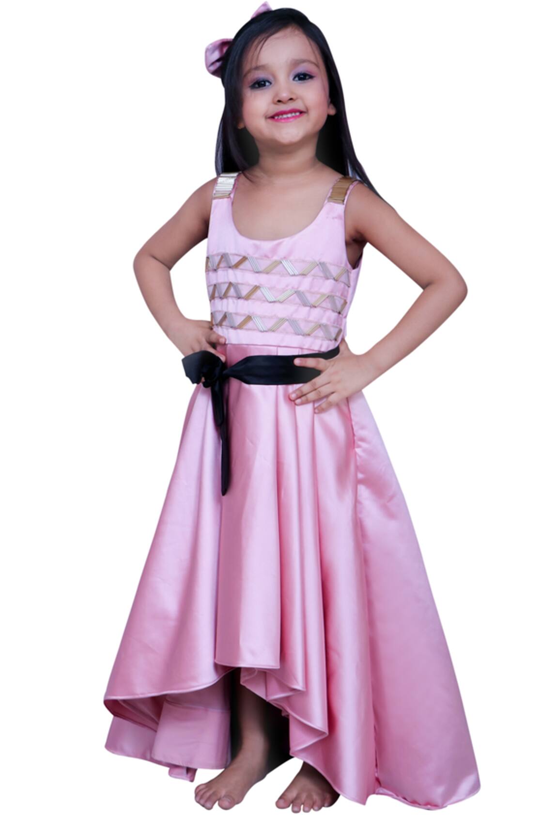 Kirti Agarwal - Pret N Couture High low dress with waistbelt