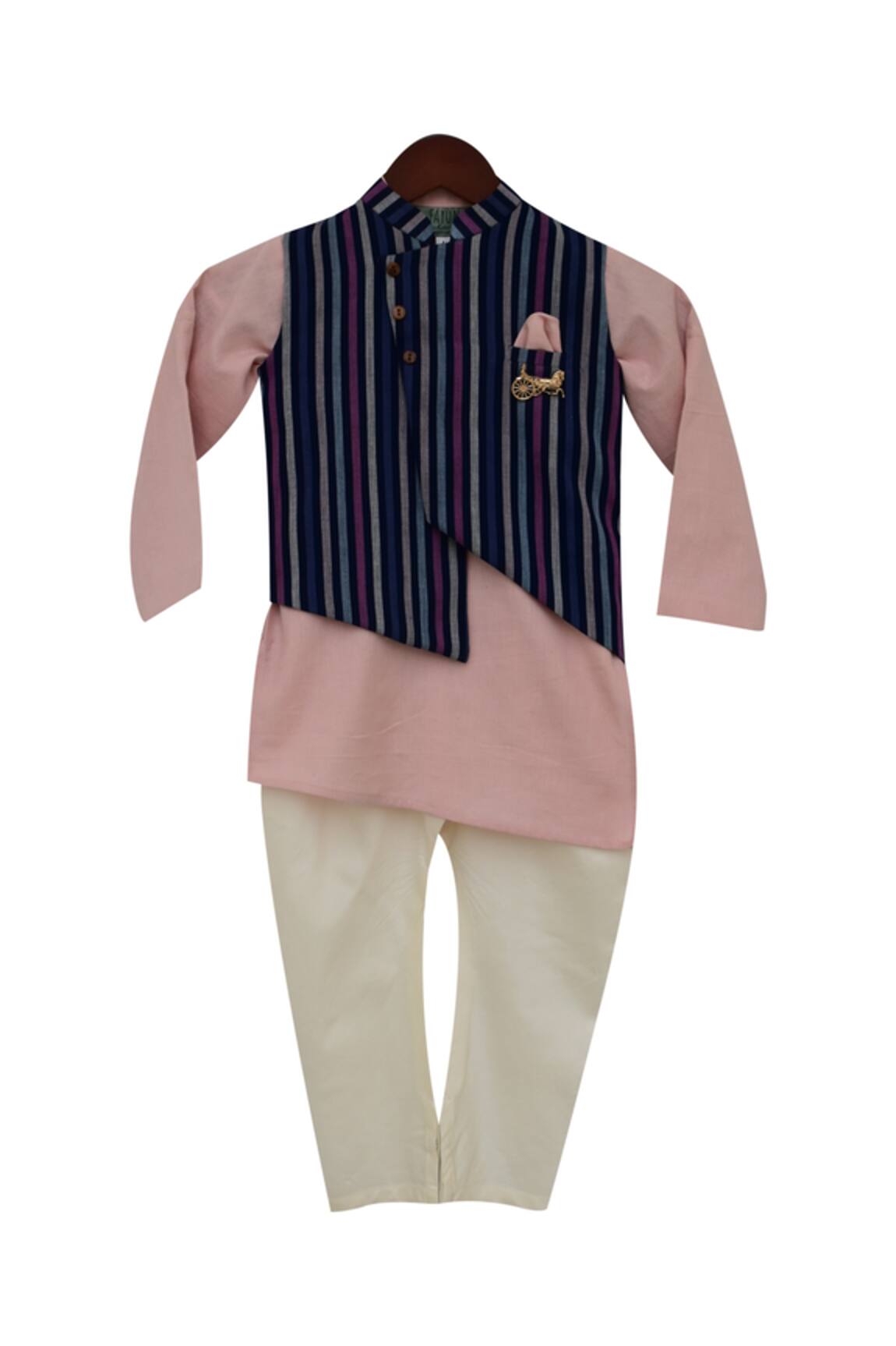 Fayon Kids Nehru jacket with kurta & churidar