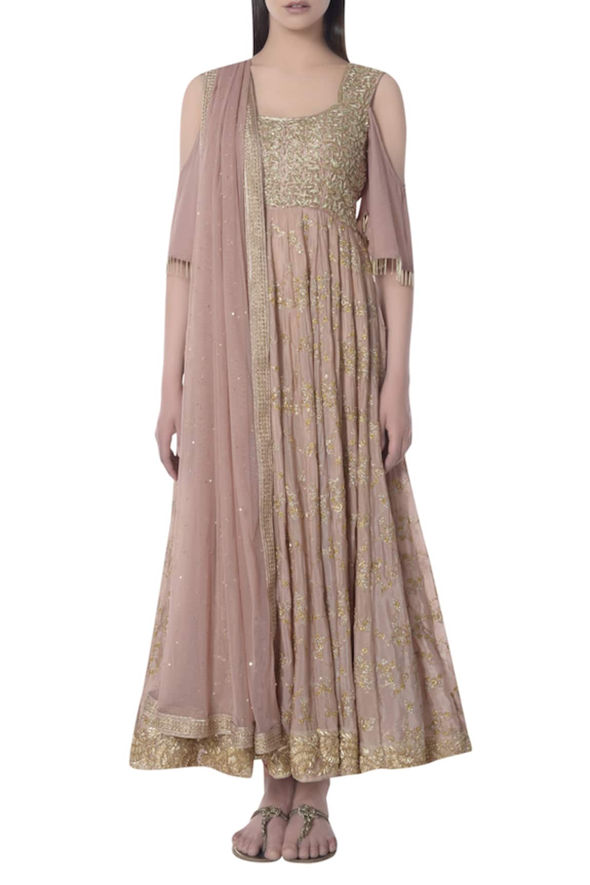 Bhumika Grover Embroidered Anarkali with Dupatta
