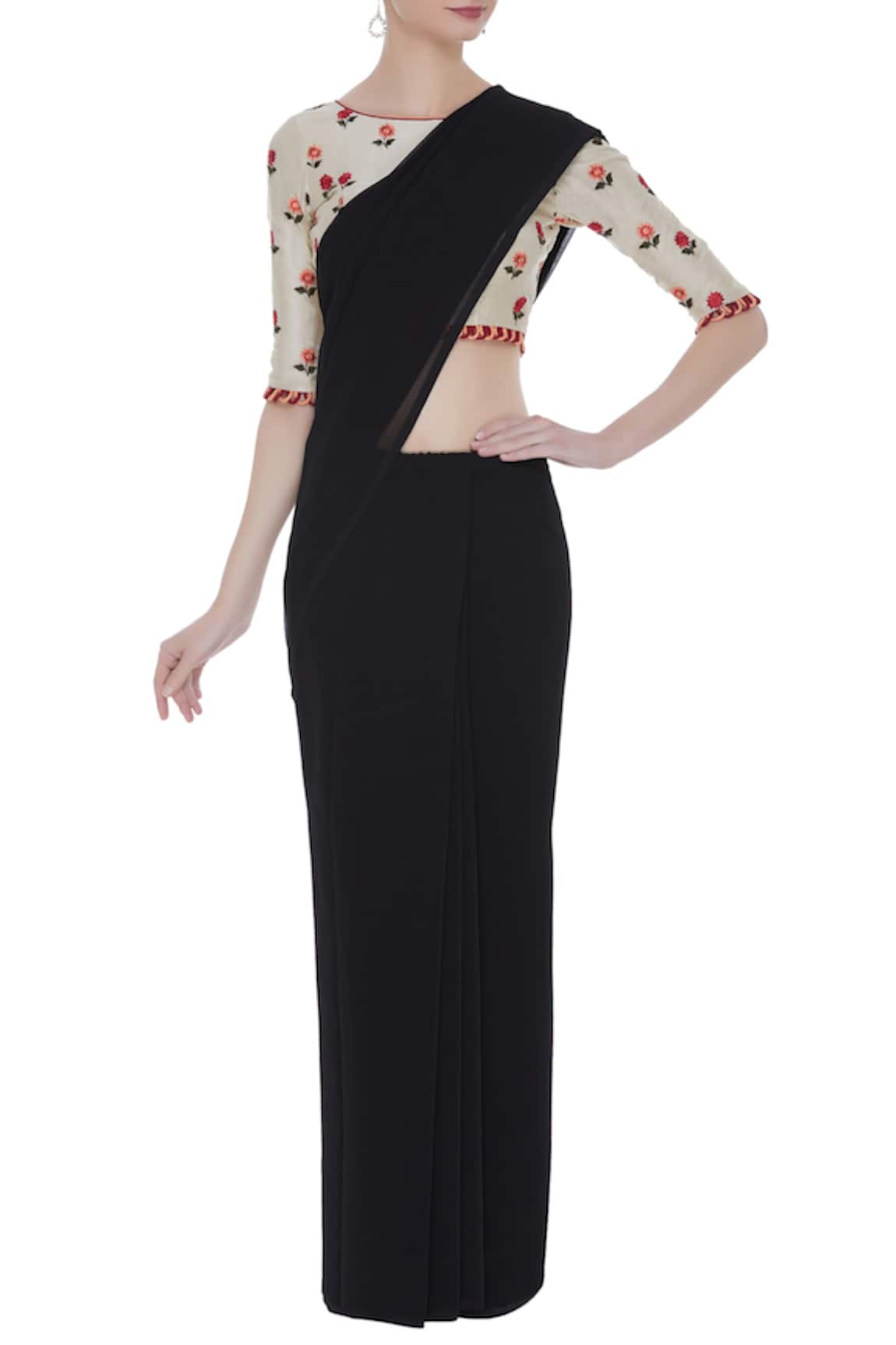 Pranay Baidya Floral Embroidered Blouse 