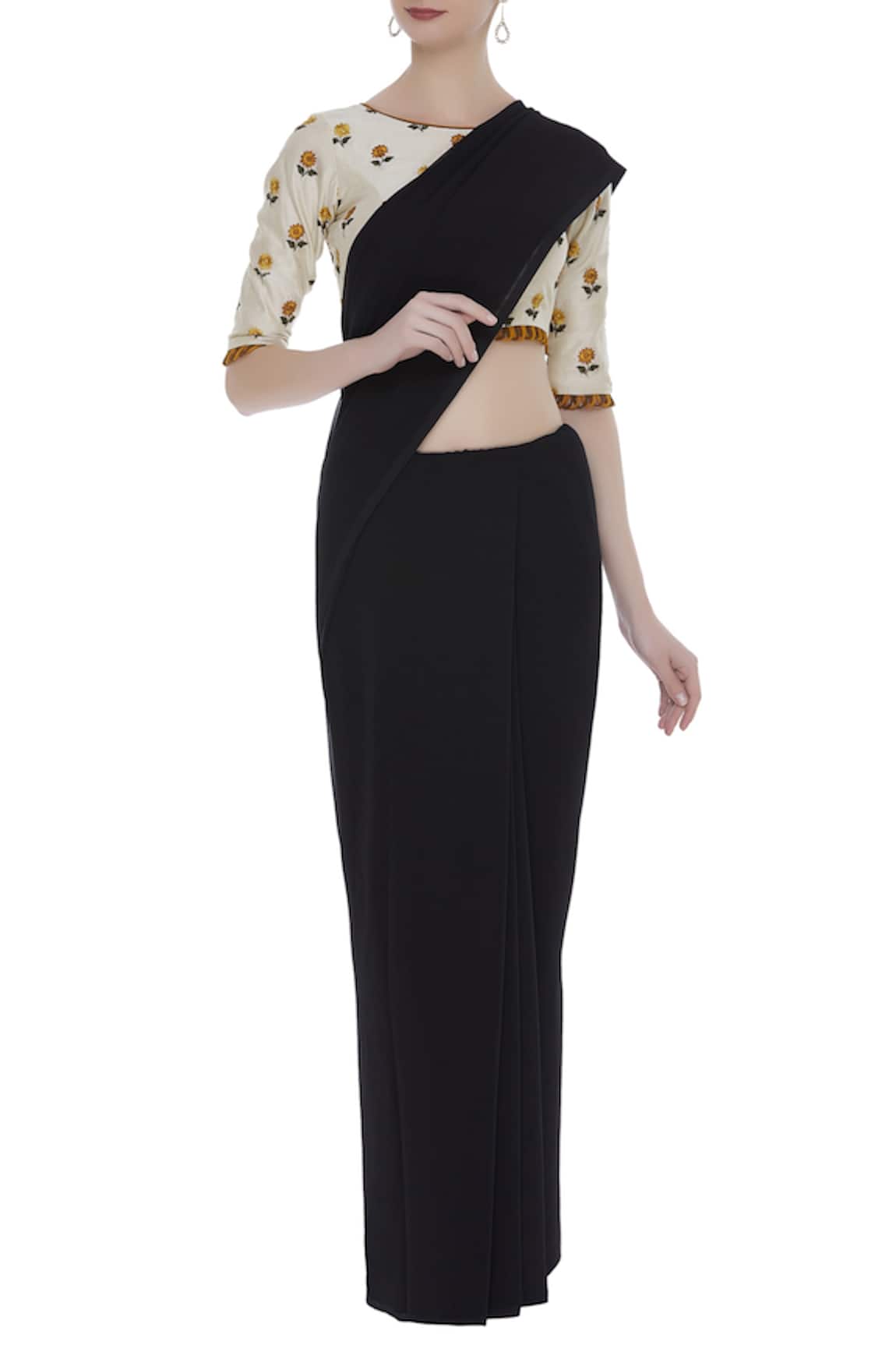 Pranay Baidya Floral Embroidered Blouse 
