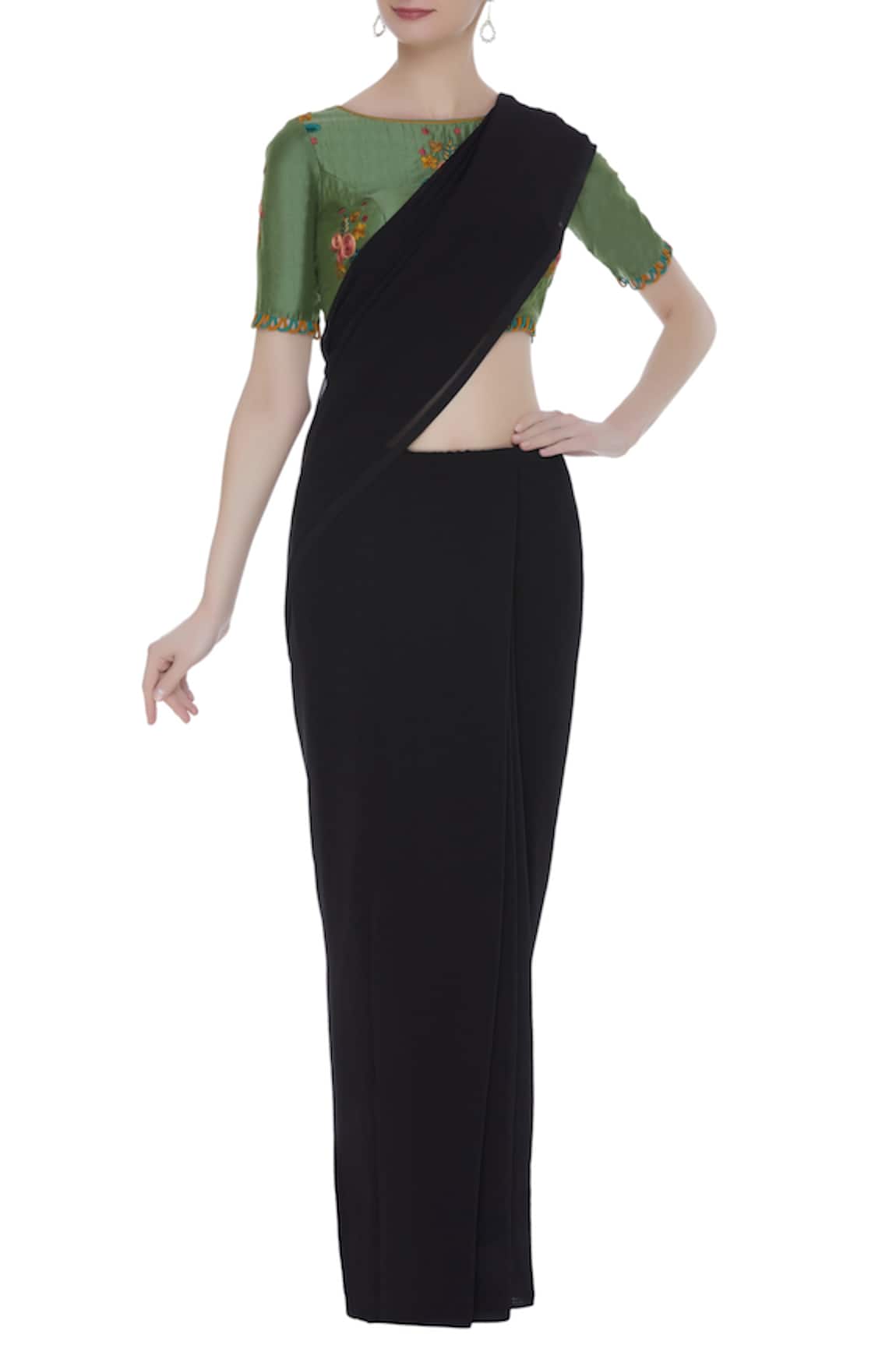 Pranay Baidya Thread Embroidered Blouse 