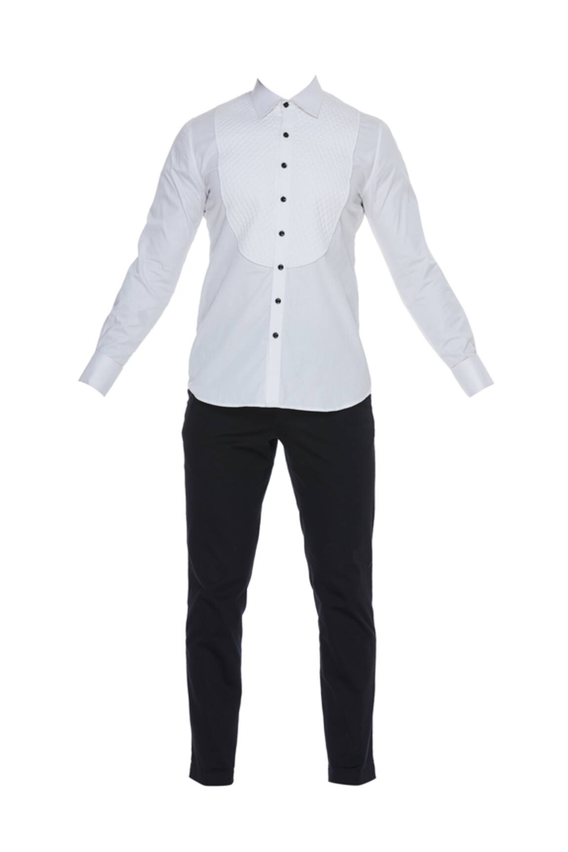 Black Formal Trouser Mens Attires Ideas With White Shirt Black Trouser  White Shirt  Suit trousers comme des garçons black  black  casual pants