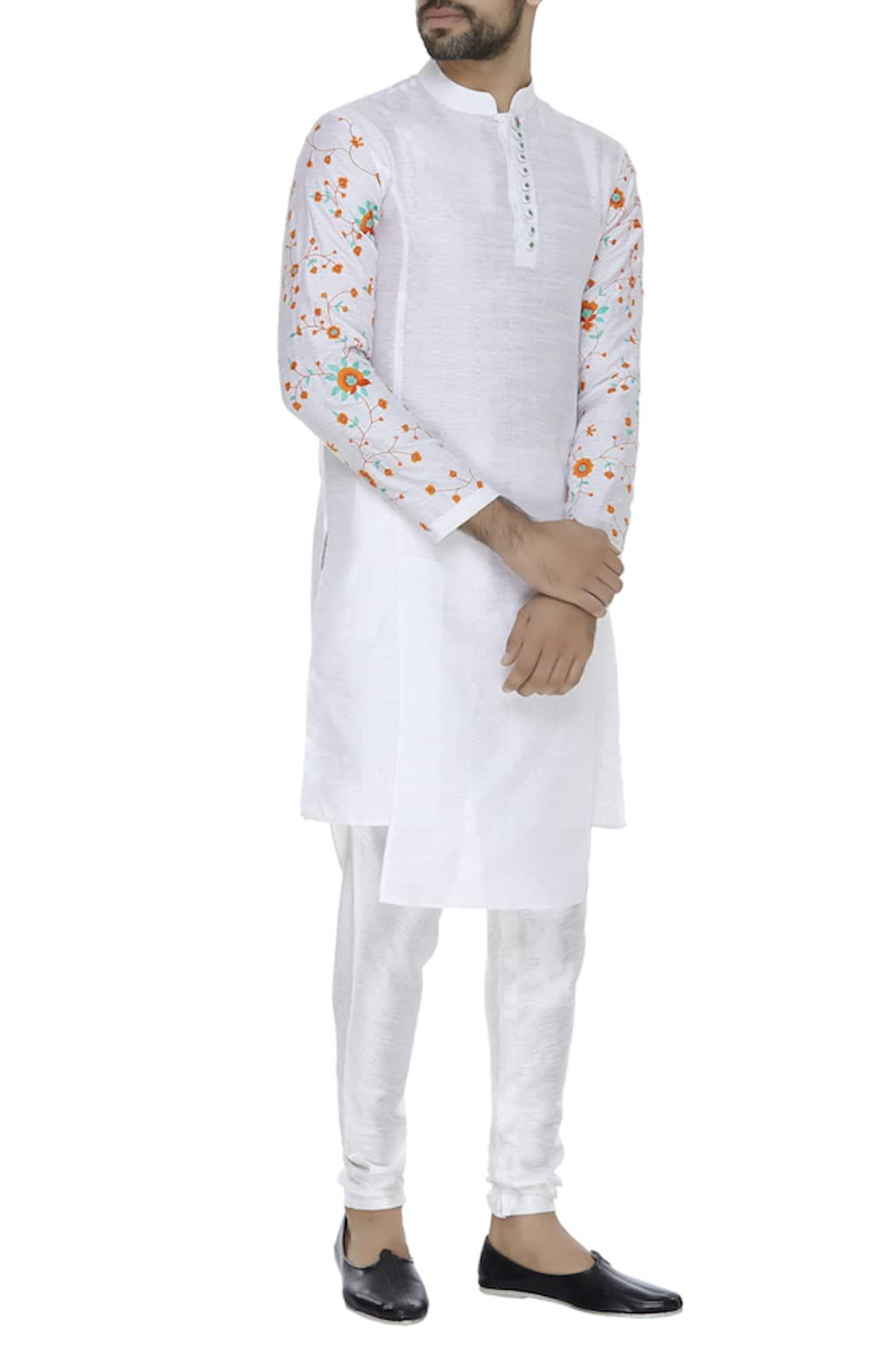 SOL by Piyush Dedhia Flower embroidered kurta