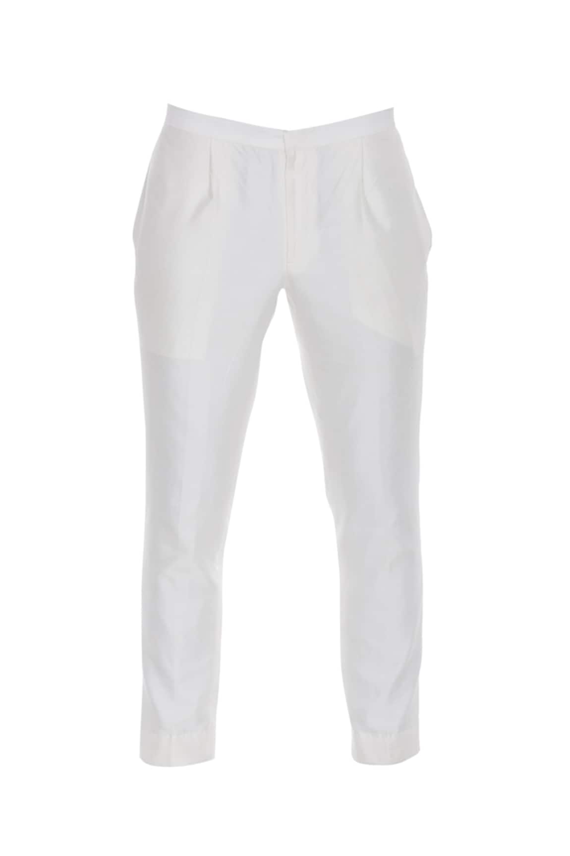 White Comfortable And Washable Regular Fit Women Beige Cotton Silk Trousers  at Best Price in Nagpur  Arya Garments