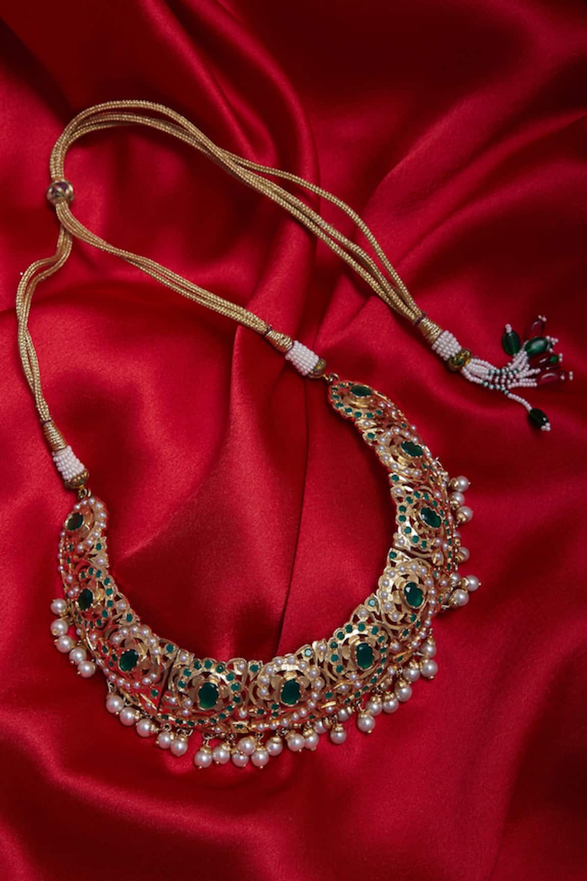 Gewels by Mona Ruby choker necklace