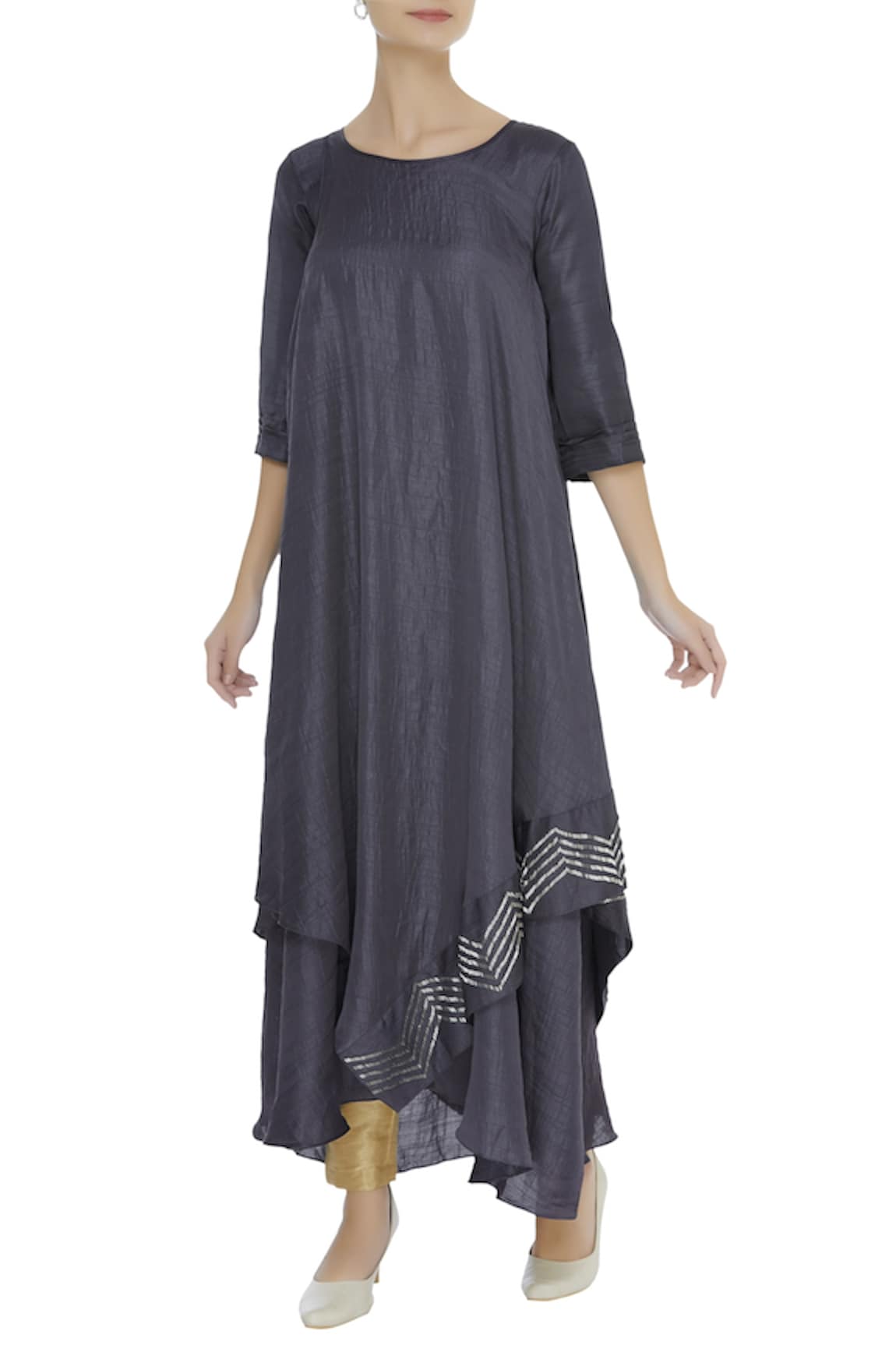 Zeel Doshi Asymmetric embroidered tunic