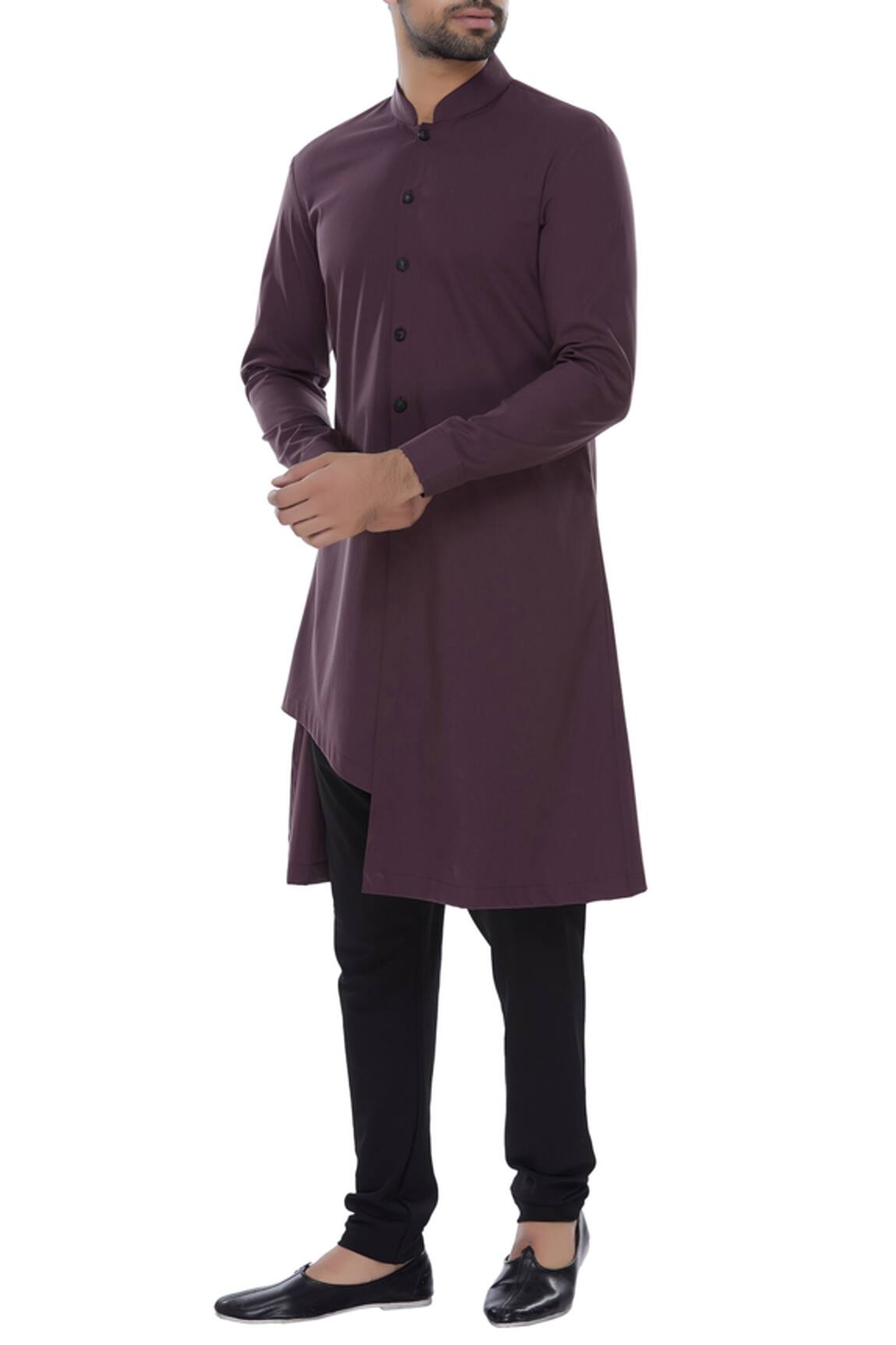 Nautanky Asymmetric kurta with churidar 