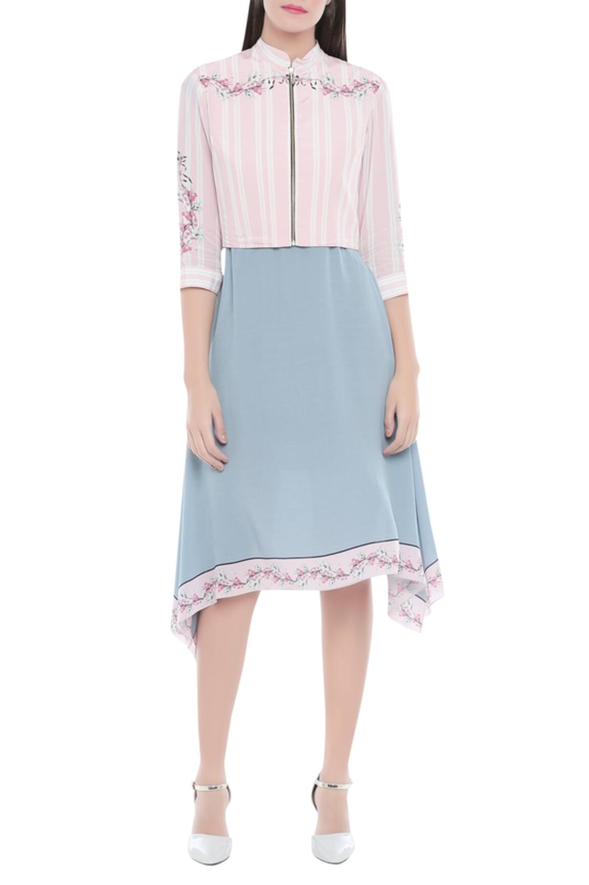 Soup By Sougat Paul Printed Dress With Jacket