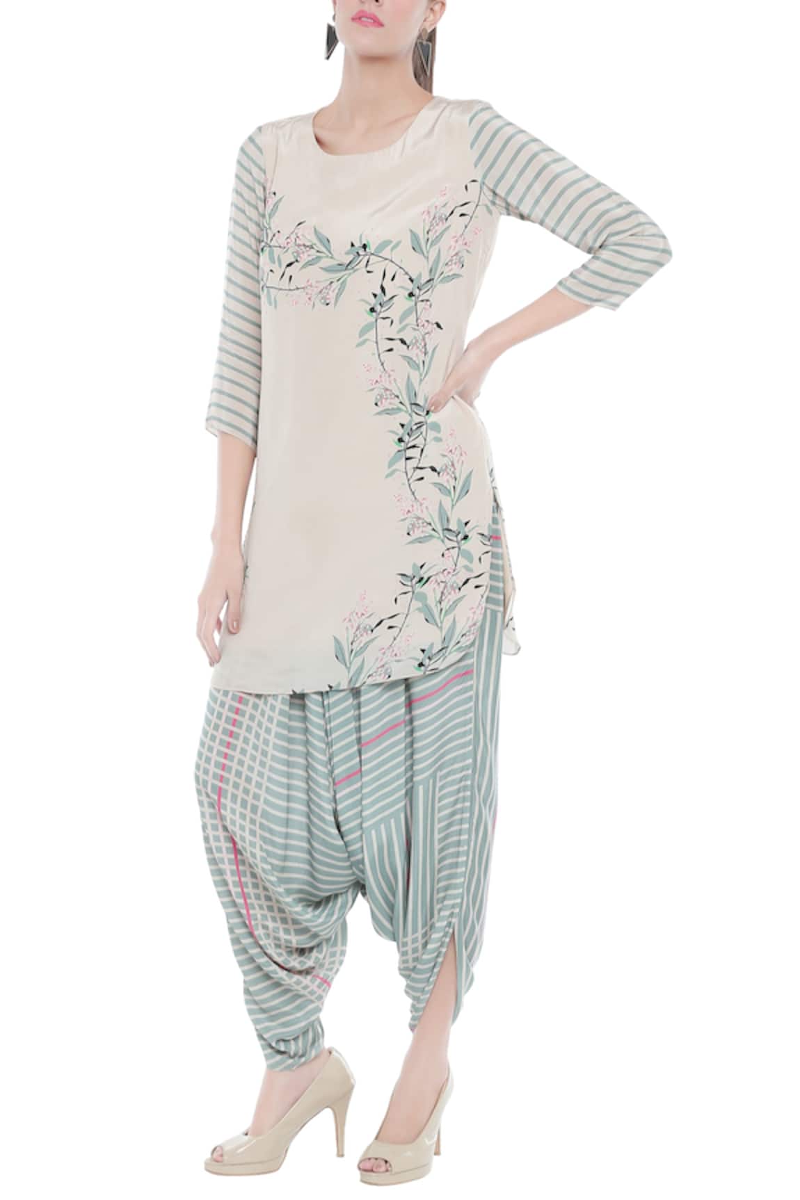 Soup By Sougat Paul Printed Kurta & Dhoti Pant Set