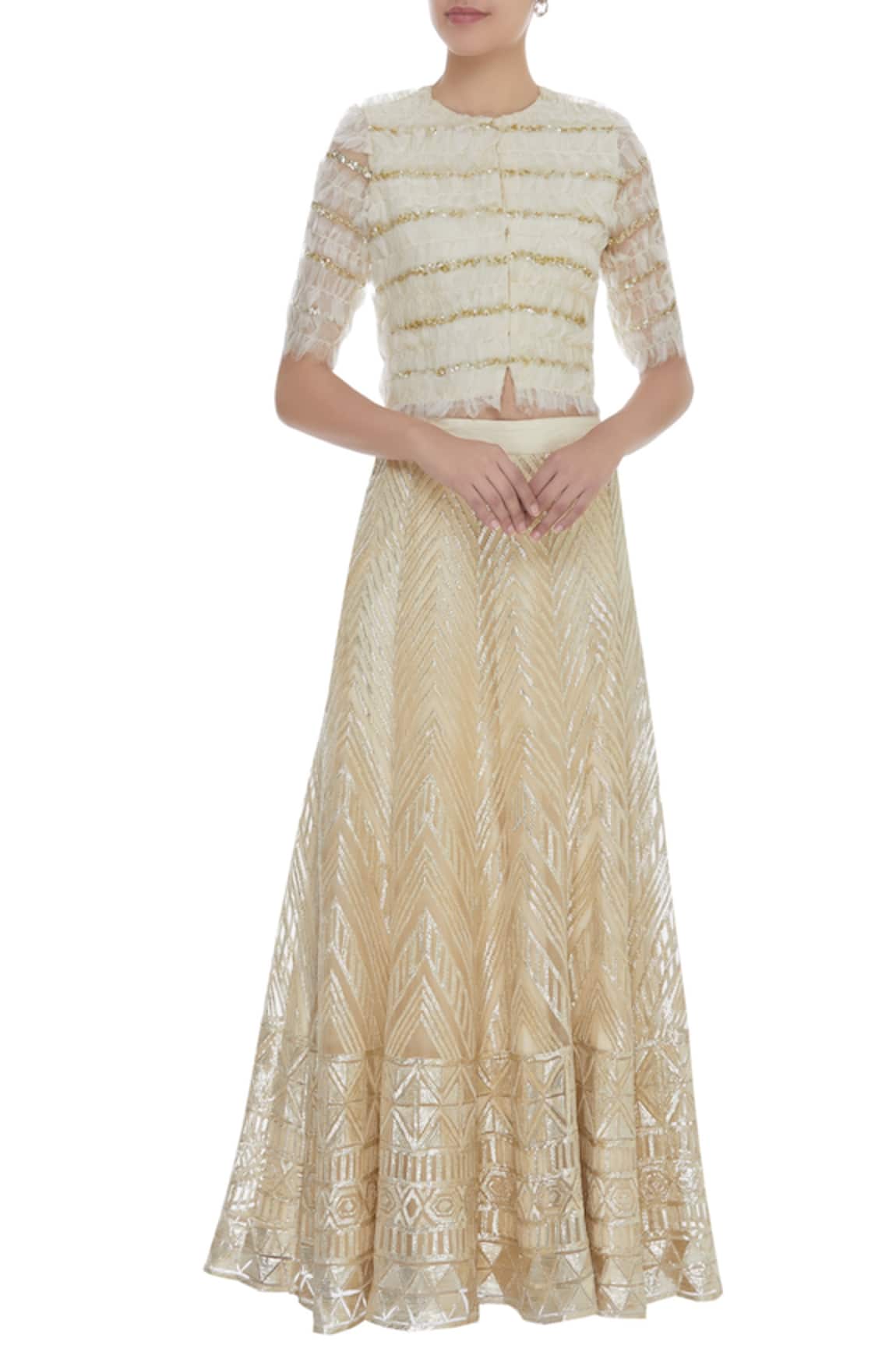 Samatvam By Anjali Bhaskar Embroidered Lehenga Set