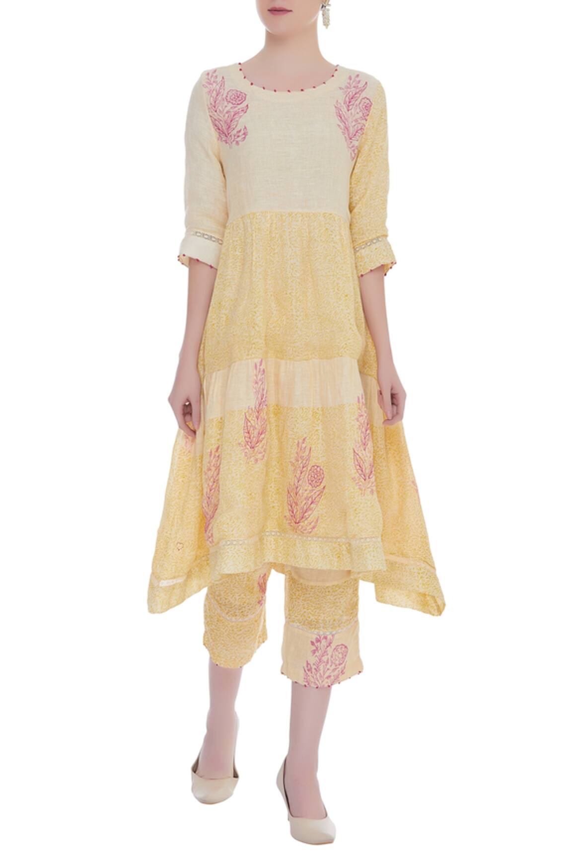 Shagun Manchanda Block printed culotte pants