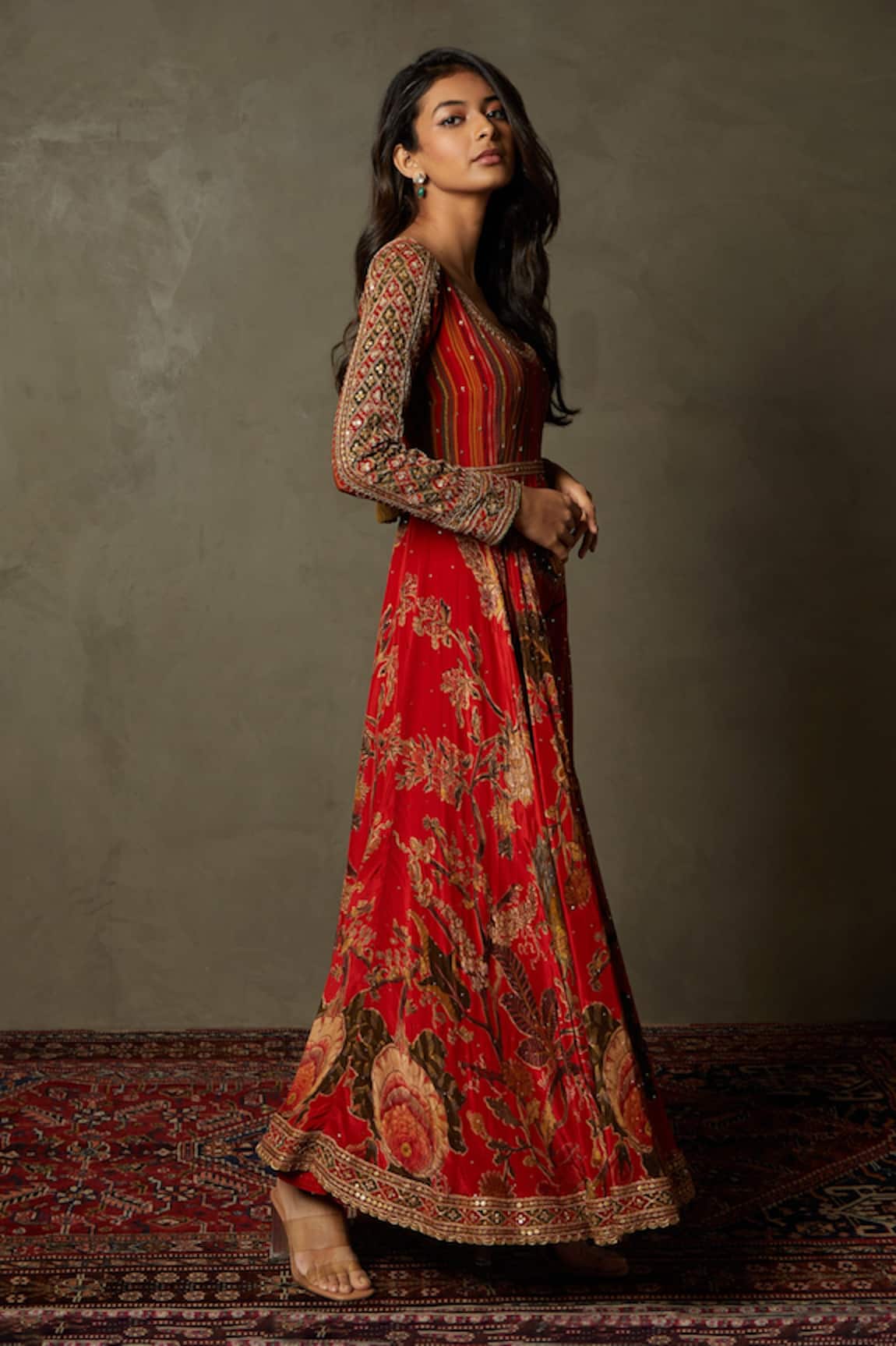 Buy Ecru Chanda Embroidered Dress Online - RI.Ritu Kumar