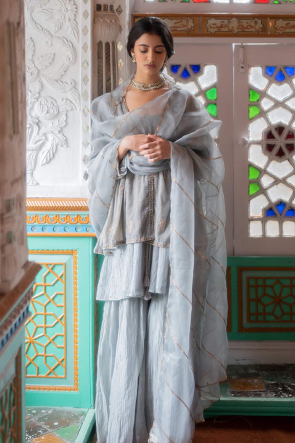 Nirjara Gauhar Embroidered Odhani 