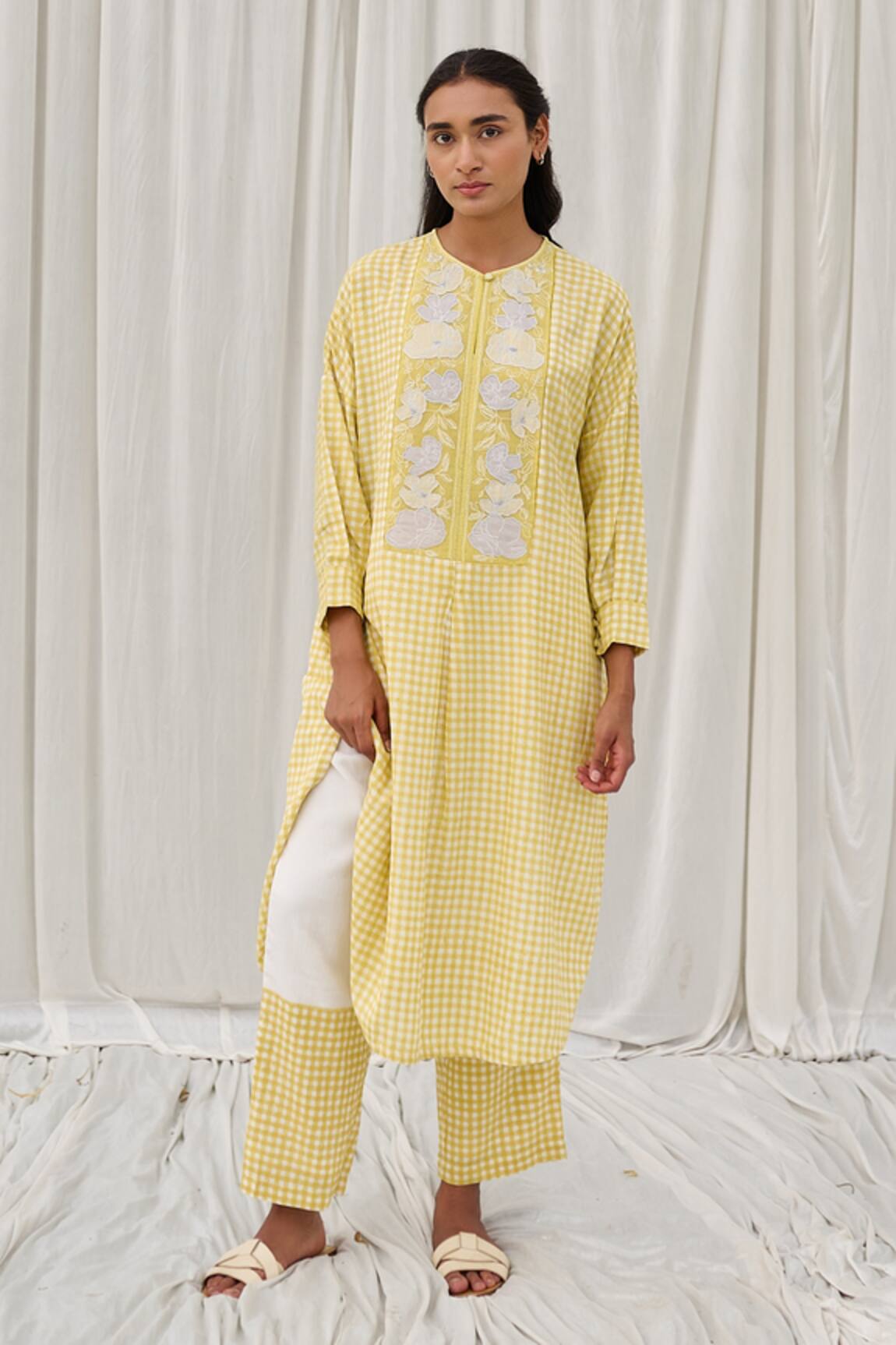 Ayaka Checkered Print Tunic