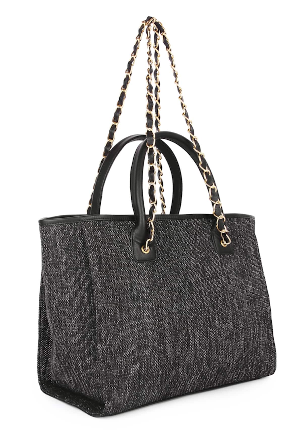 Buy Black Embroidery Rectangle Shaped Tote Bag by The Purple Sack Online at  Aza Fashions.