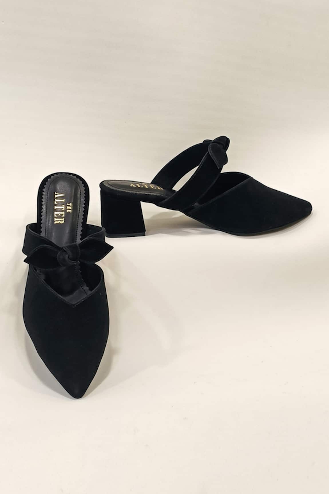 Mint Velvet Velvet Platform Heeled Sandals, Black, 3