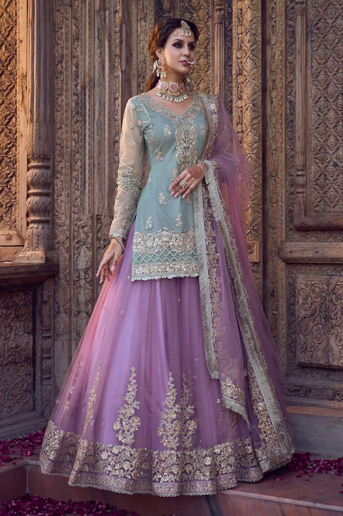 Purple Lehenga - Buy Purple Lehenga online in India