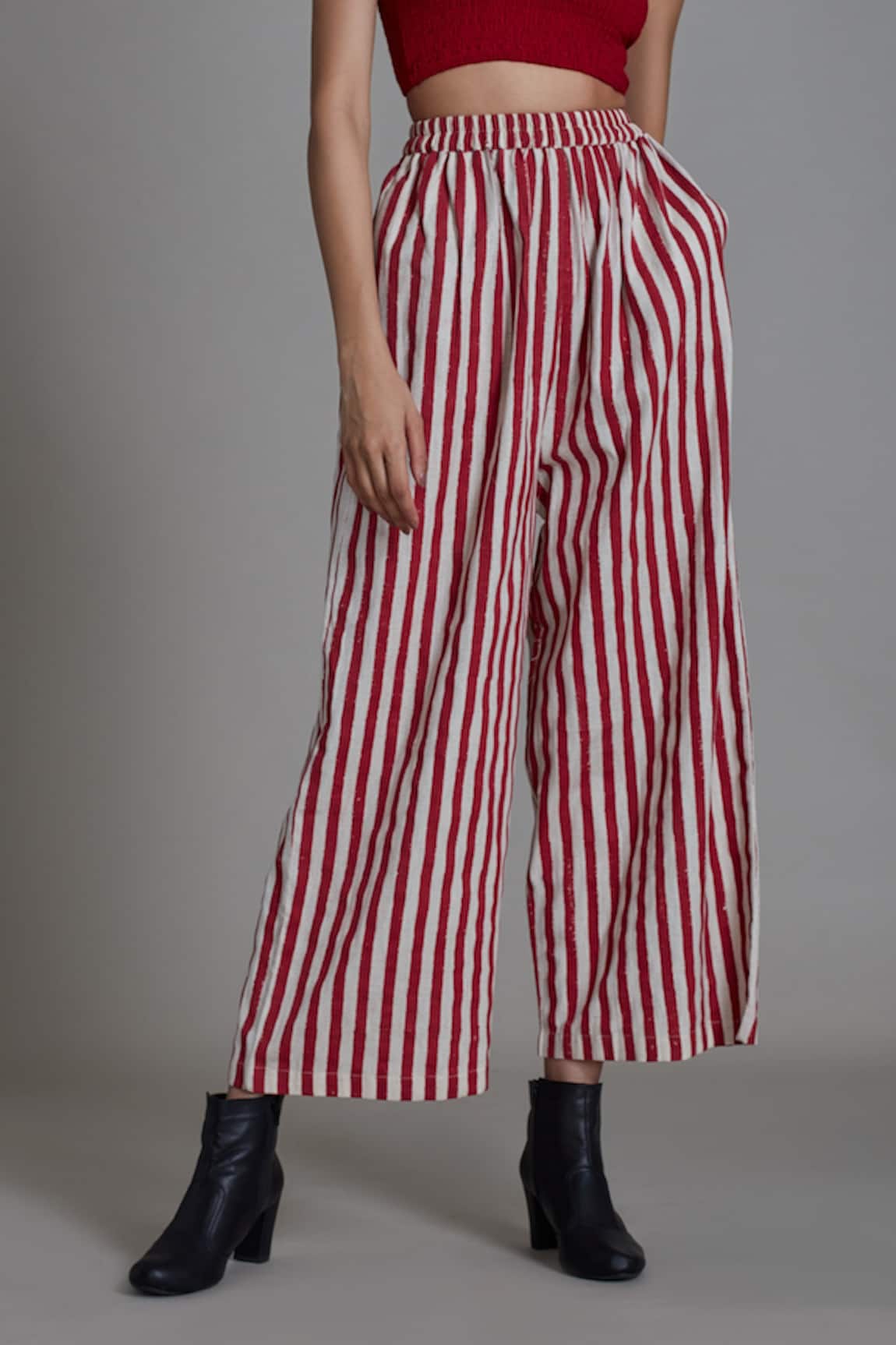 OffWhite Striped PajamaStyle Pants 930  Camila Cabellos Striped Pants  Have a Romantic Detail She Doesnt Want You to Miss  POPSUGAR Latina Photo  6