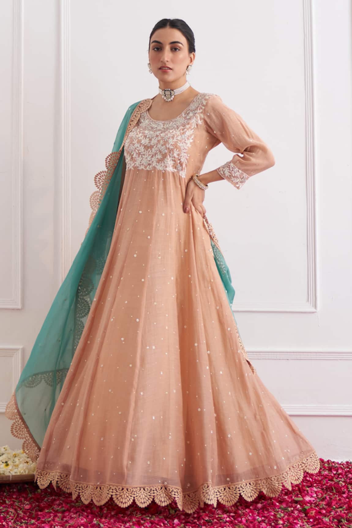 Shipraa Grover Nora Embroidered Anarkali Set