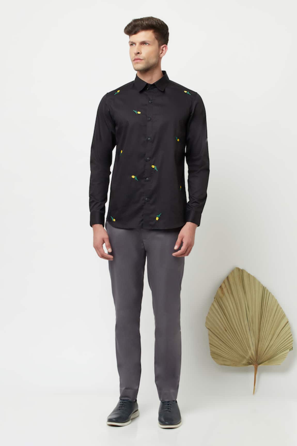 Lacquer Embassy Minero Floral Embroidered Shirt 