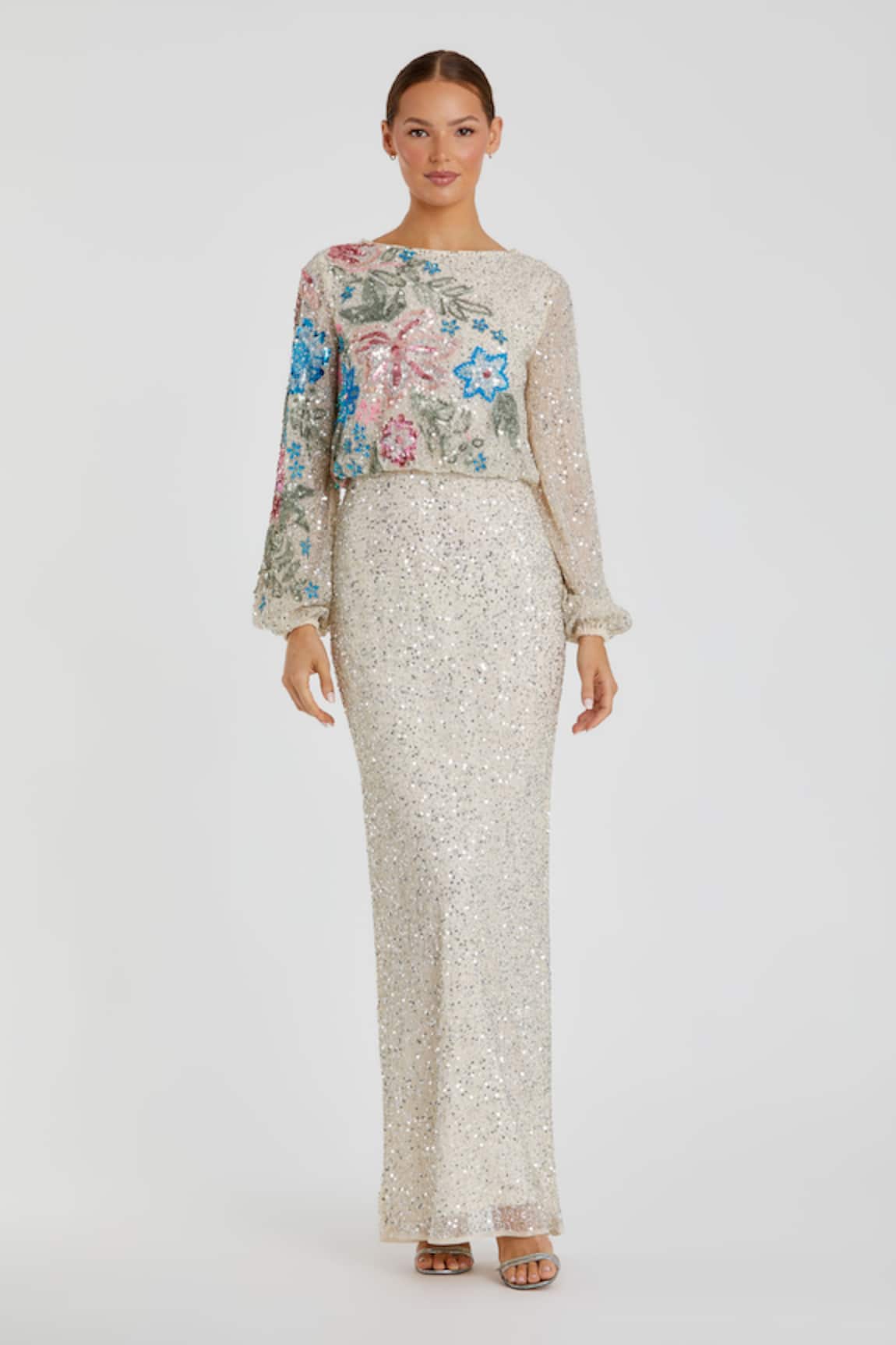 Mac Duggal Flora Sequin Embellished Gown