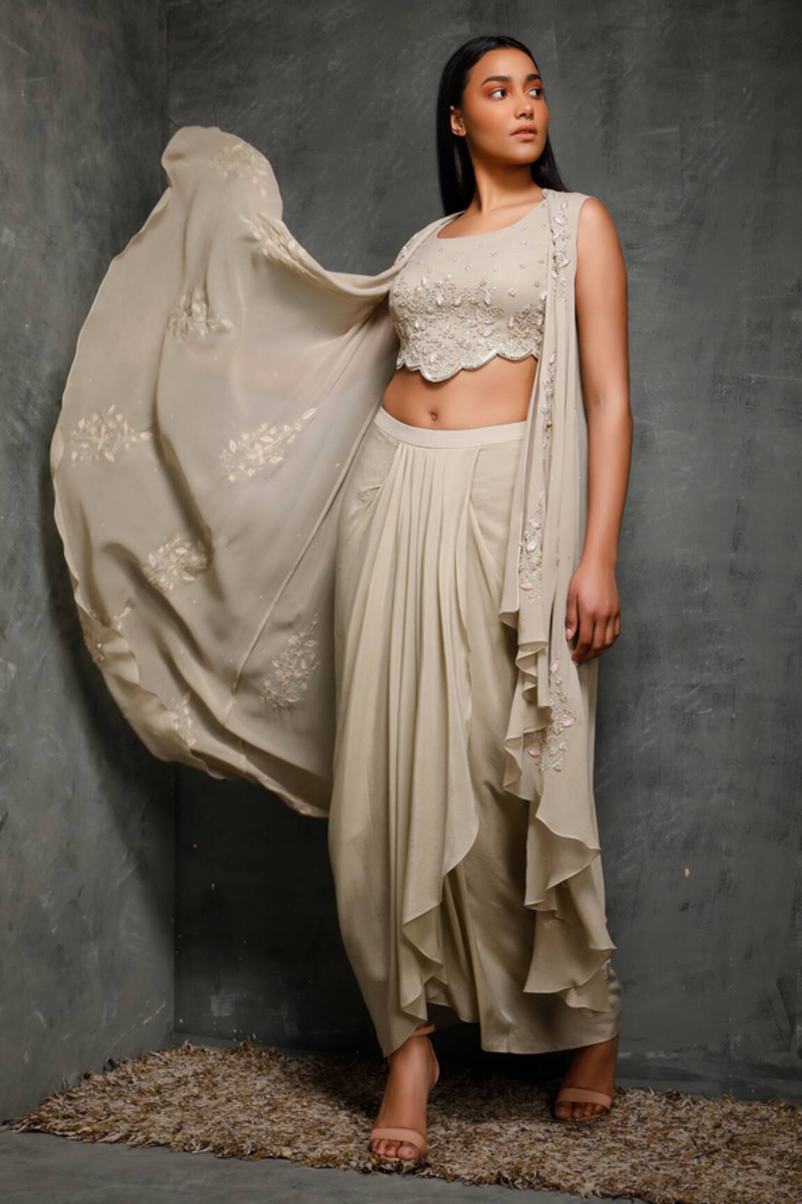 Seema Thukral Embroidered Jacket & Skirt Set