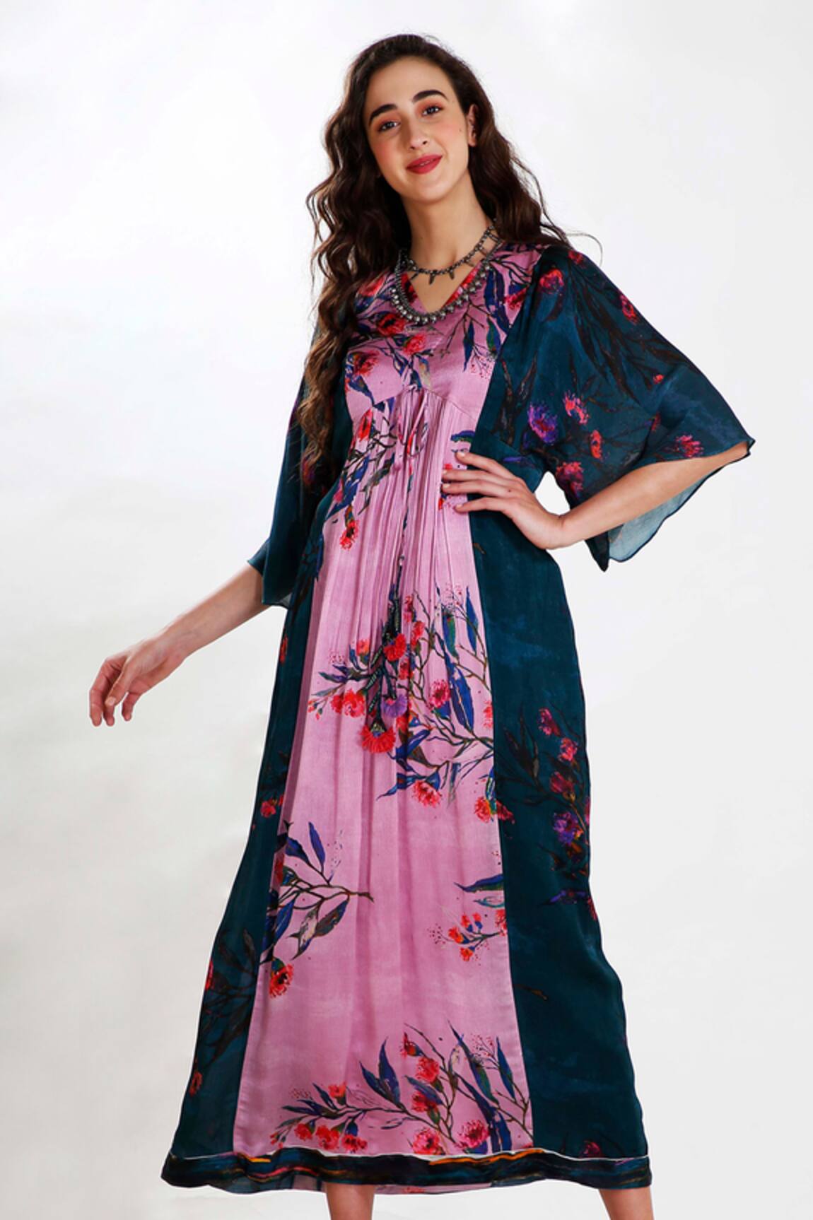 Whimsical By Shica Printed Maxi Dress 