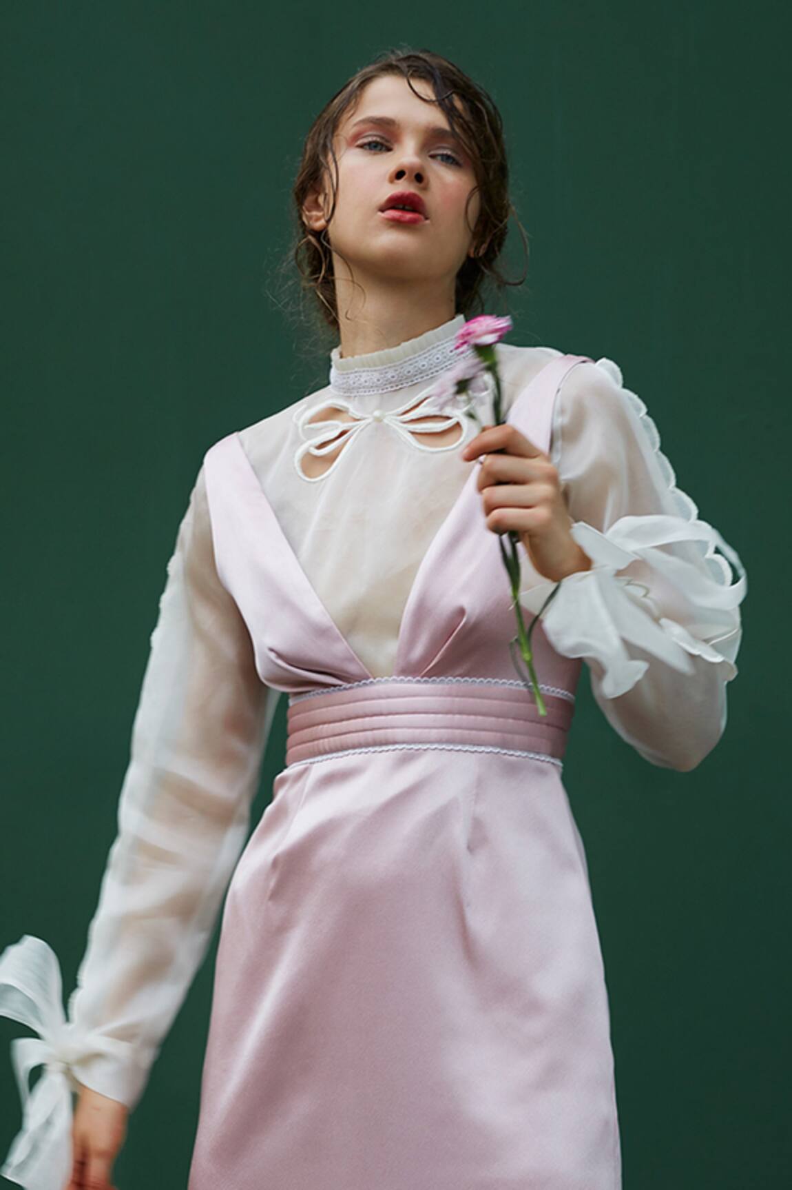 Archana Rao Organza Cutout Top