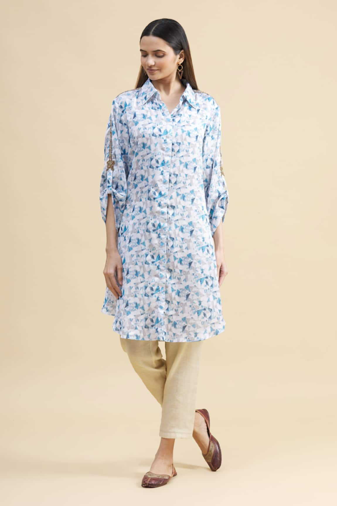 Zeel Doshi Silk Printed Tunic