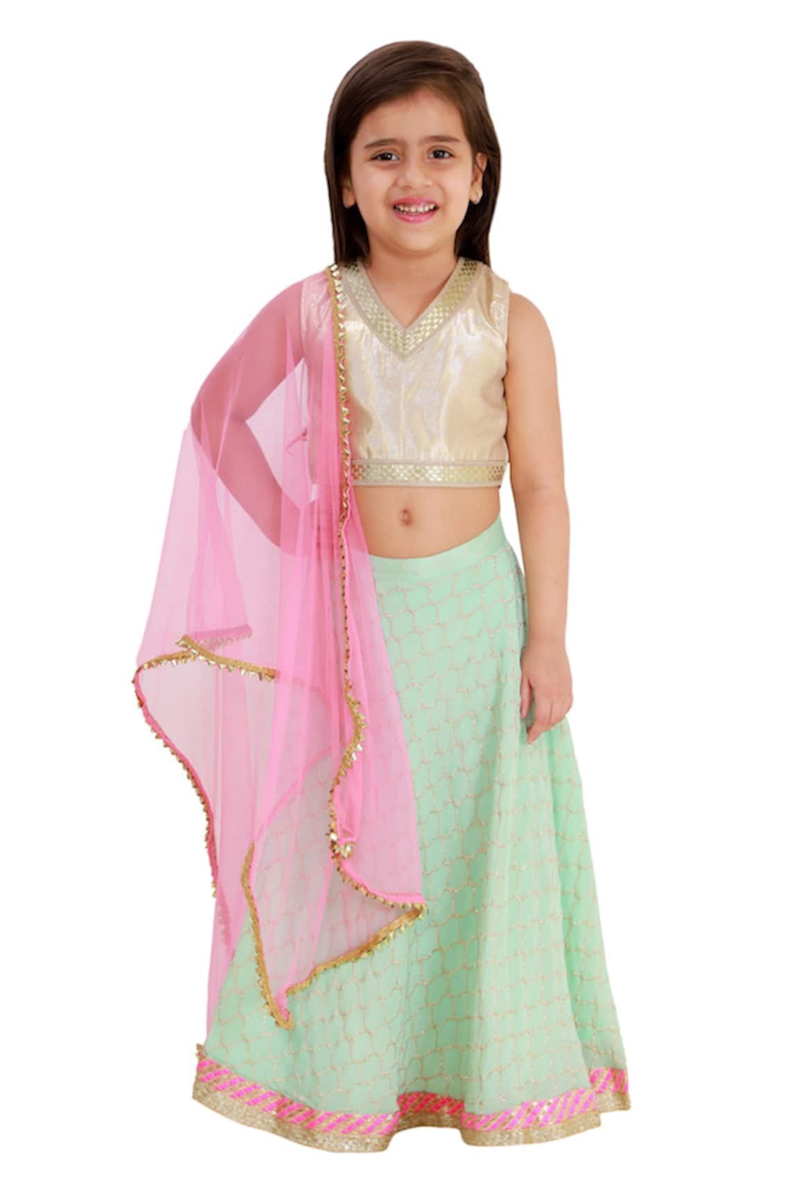 Bloomers by Amrita M Floral Motif Lehenga Set