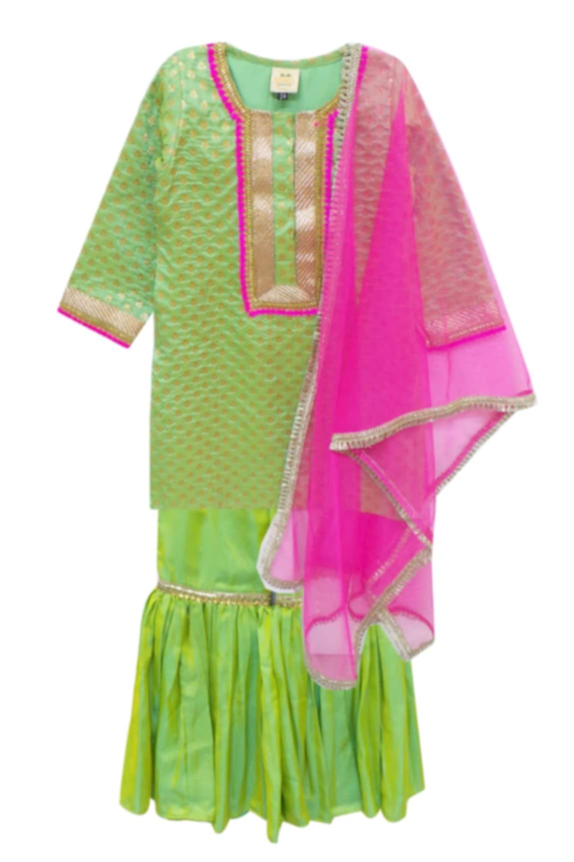 Bloomers by Amrita M Silk Kurta Set