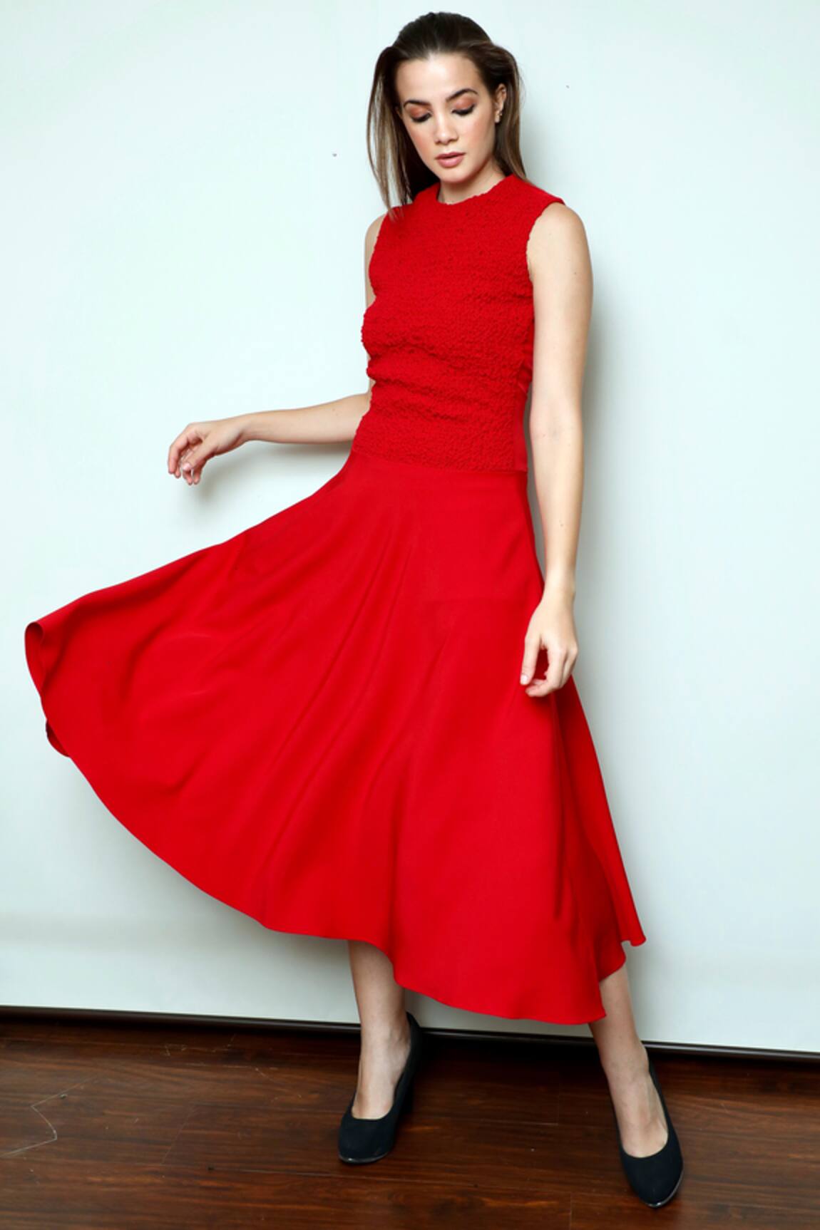 Swatee Singh Flared Midi Dress