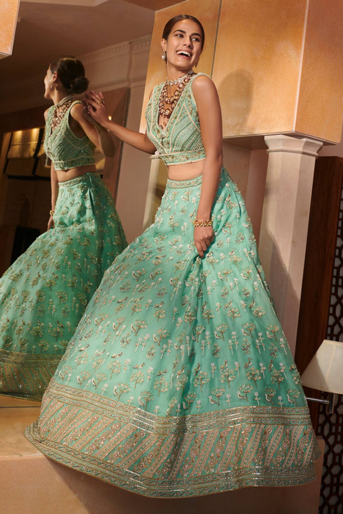 Sahil Kochhar Aakash Bridal Lehenga Set