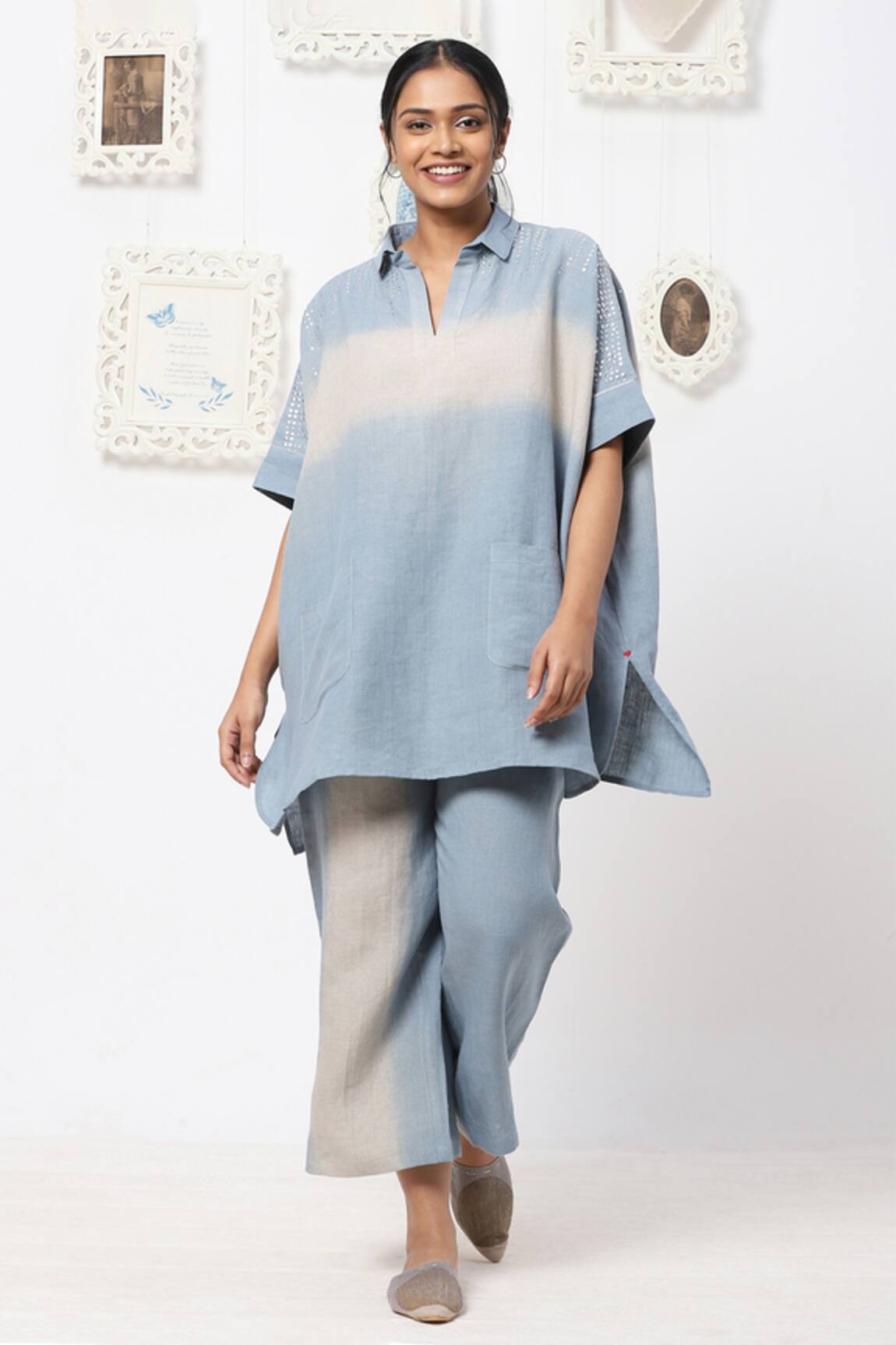 Kaveri Linen Top & Pant Set