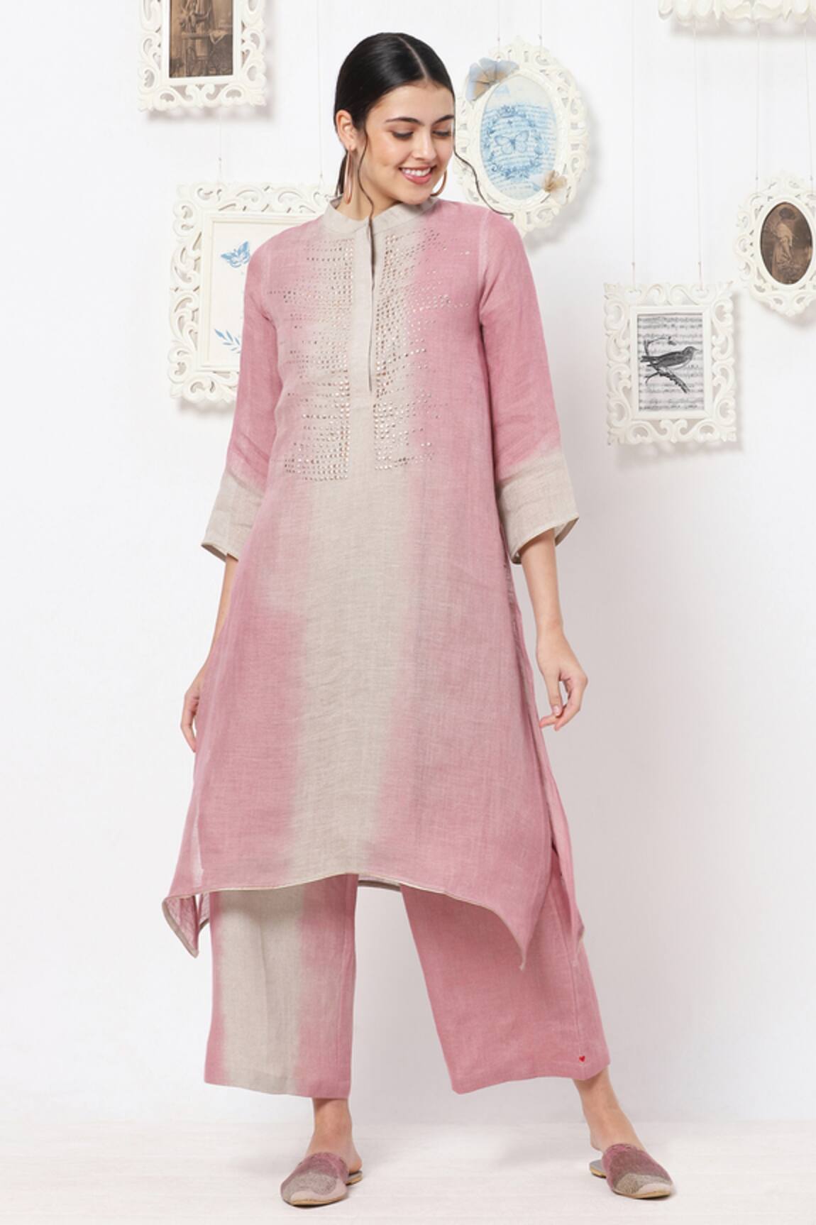 Kaveri Linen Kurta & Pant Set