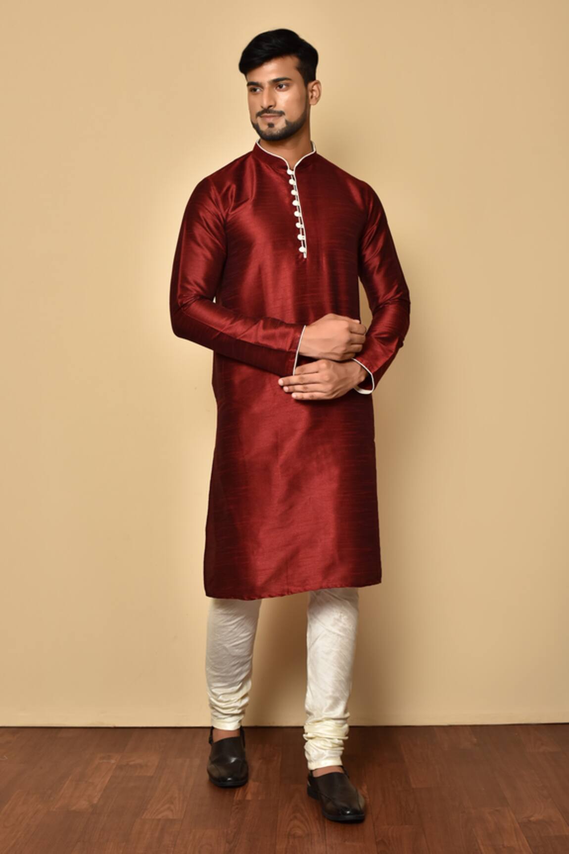 Aryavir Malhotra Mandarin Collar Kurta