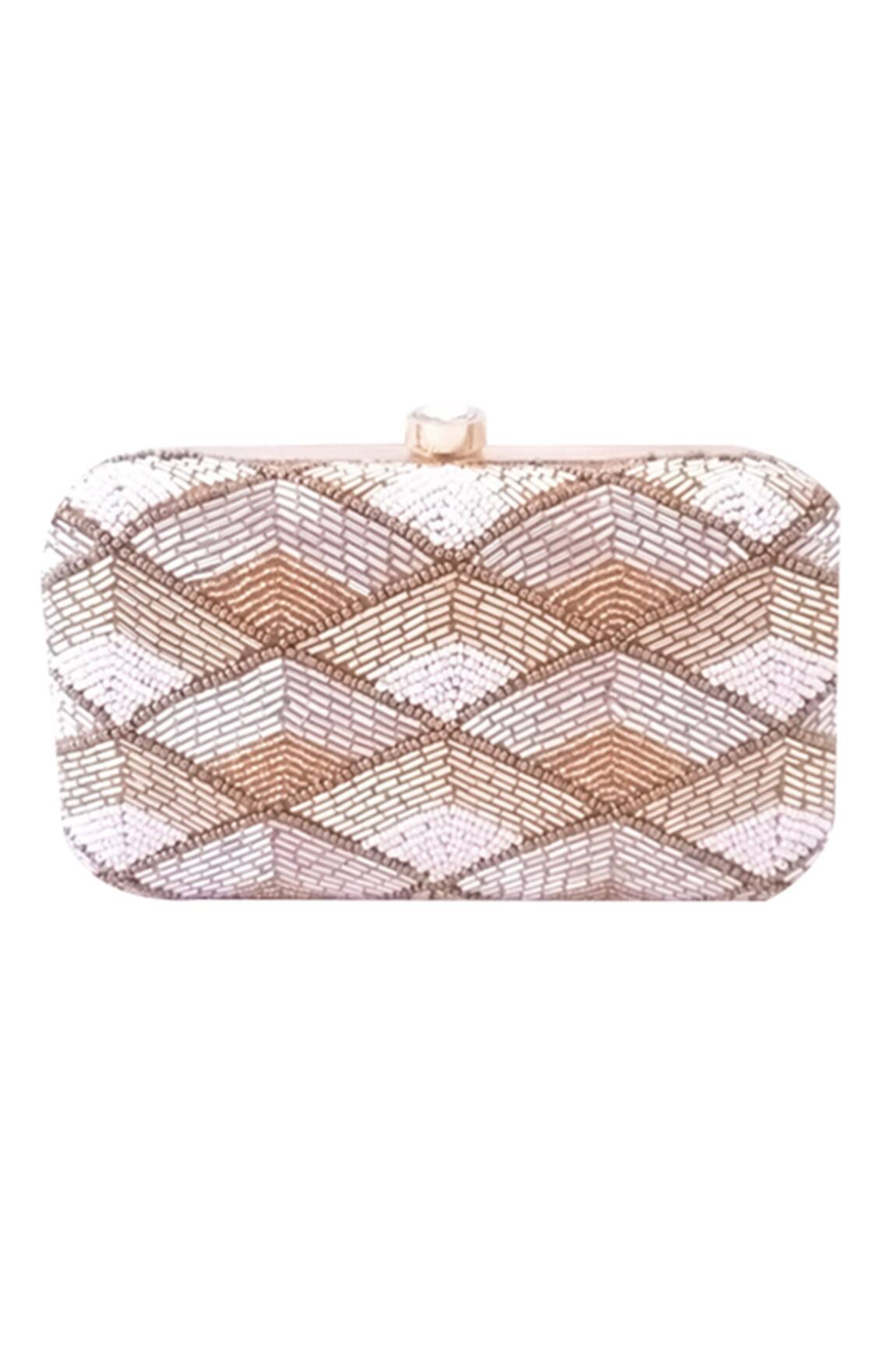 A Clutch Story Silk Box Clutch with Sling 