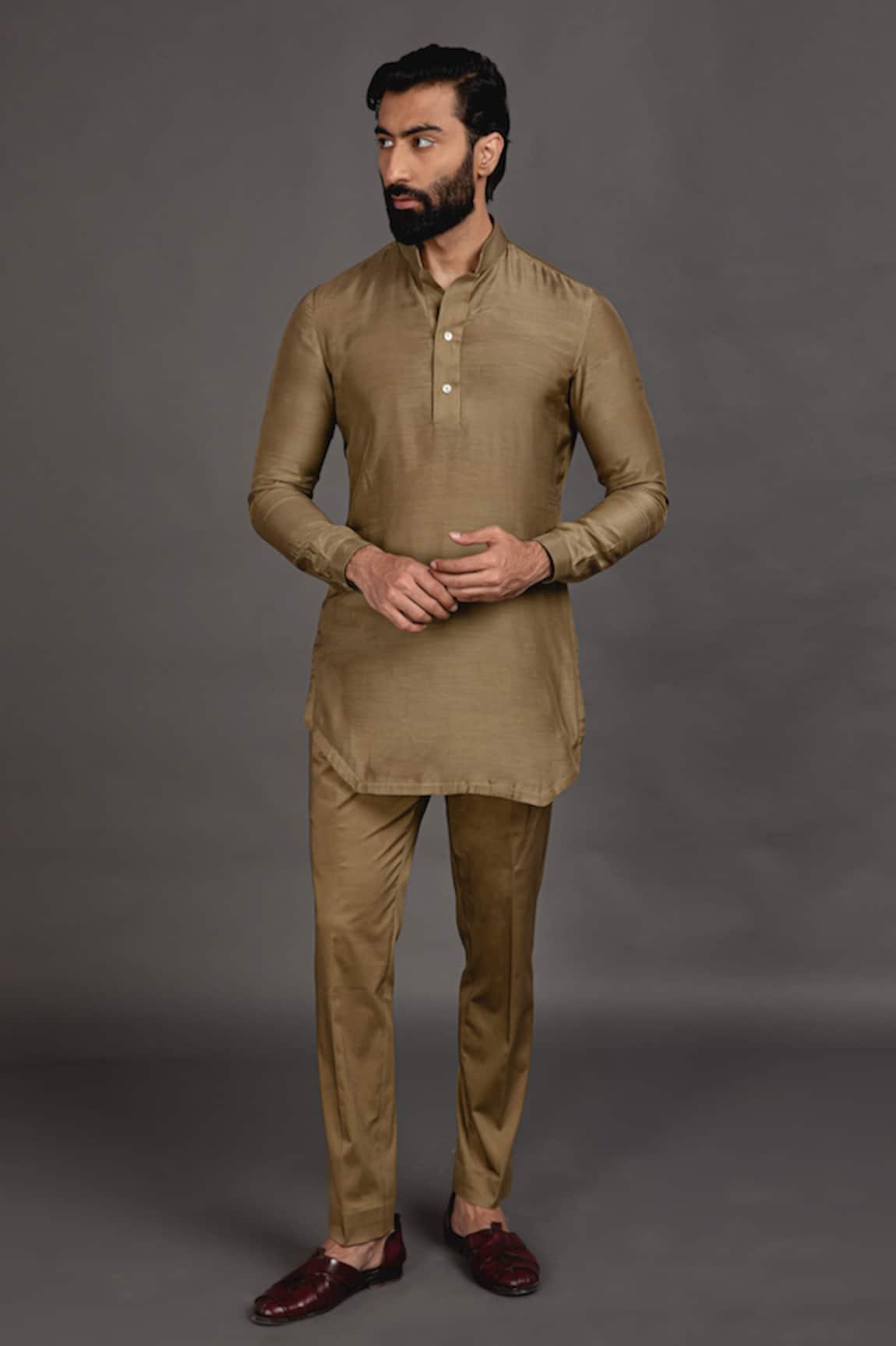 Mens Black Embroidered Vertical Mirror Work Kurta With Pant Set And Comes  With Ornamented Dupatta  Absolutely Desi